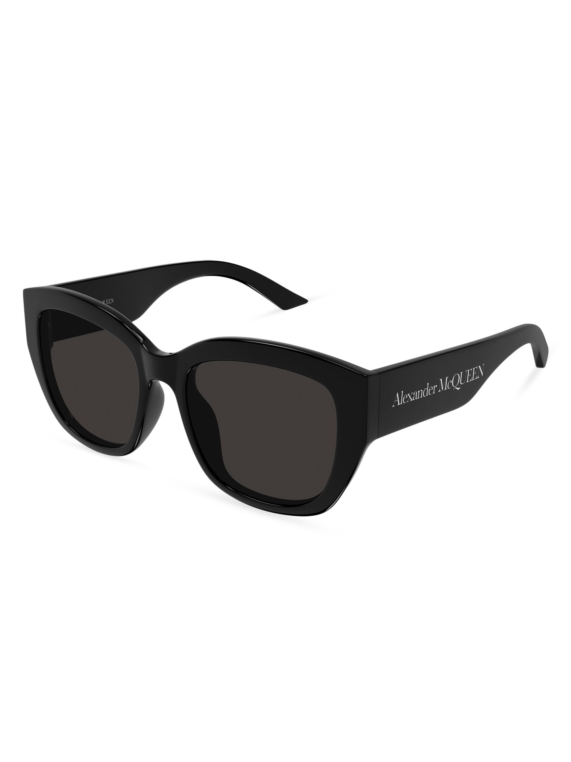 McQueen Women's Bold 55MM Butterfly Sunglasses - Black Dark Grey