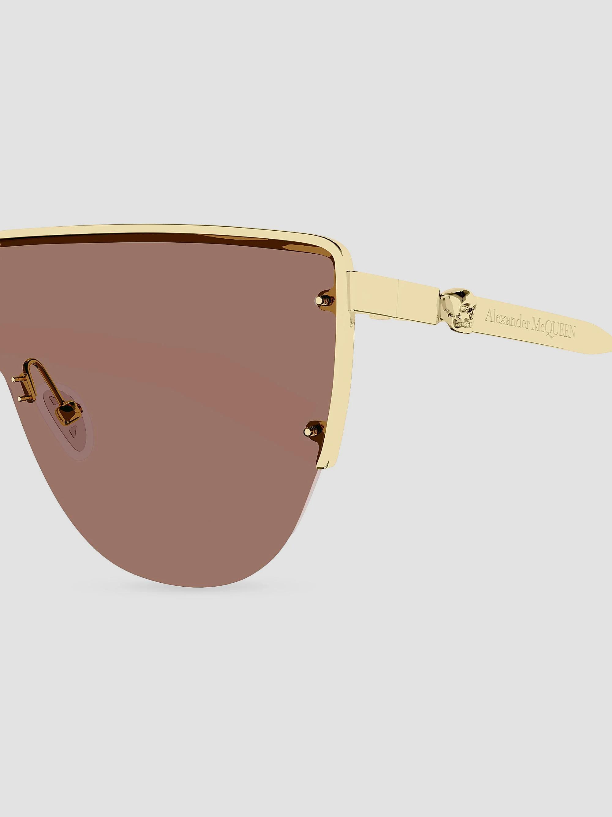 McQueen Floating Skull 99MM Metal Mask Sunglasses | Saks  display picture 2