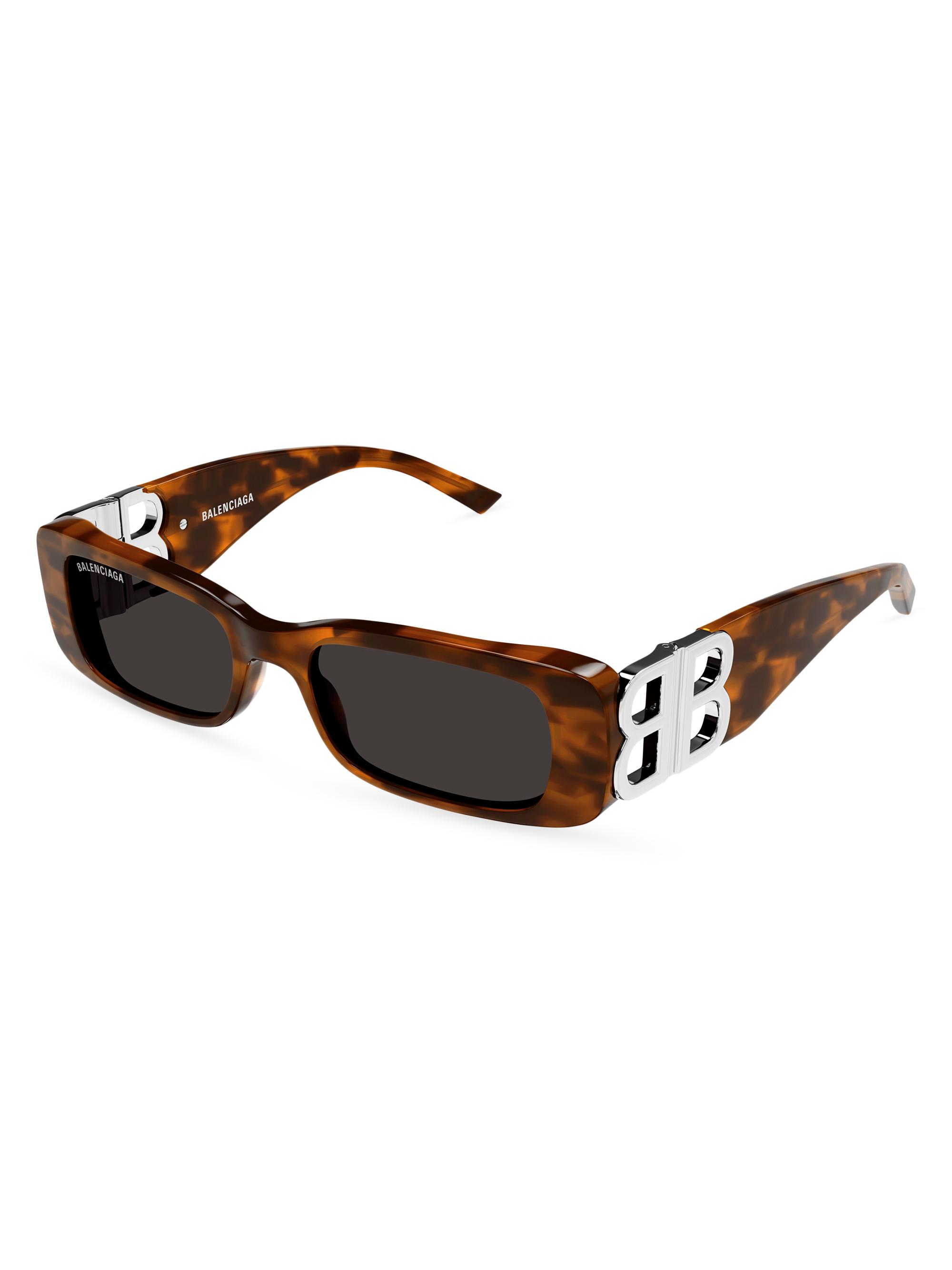 Balenciaga Dynasty 51MM Rectangular Sunglasses | Saks Fifth Avenue