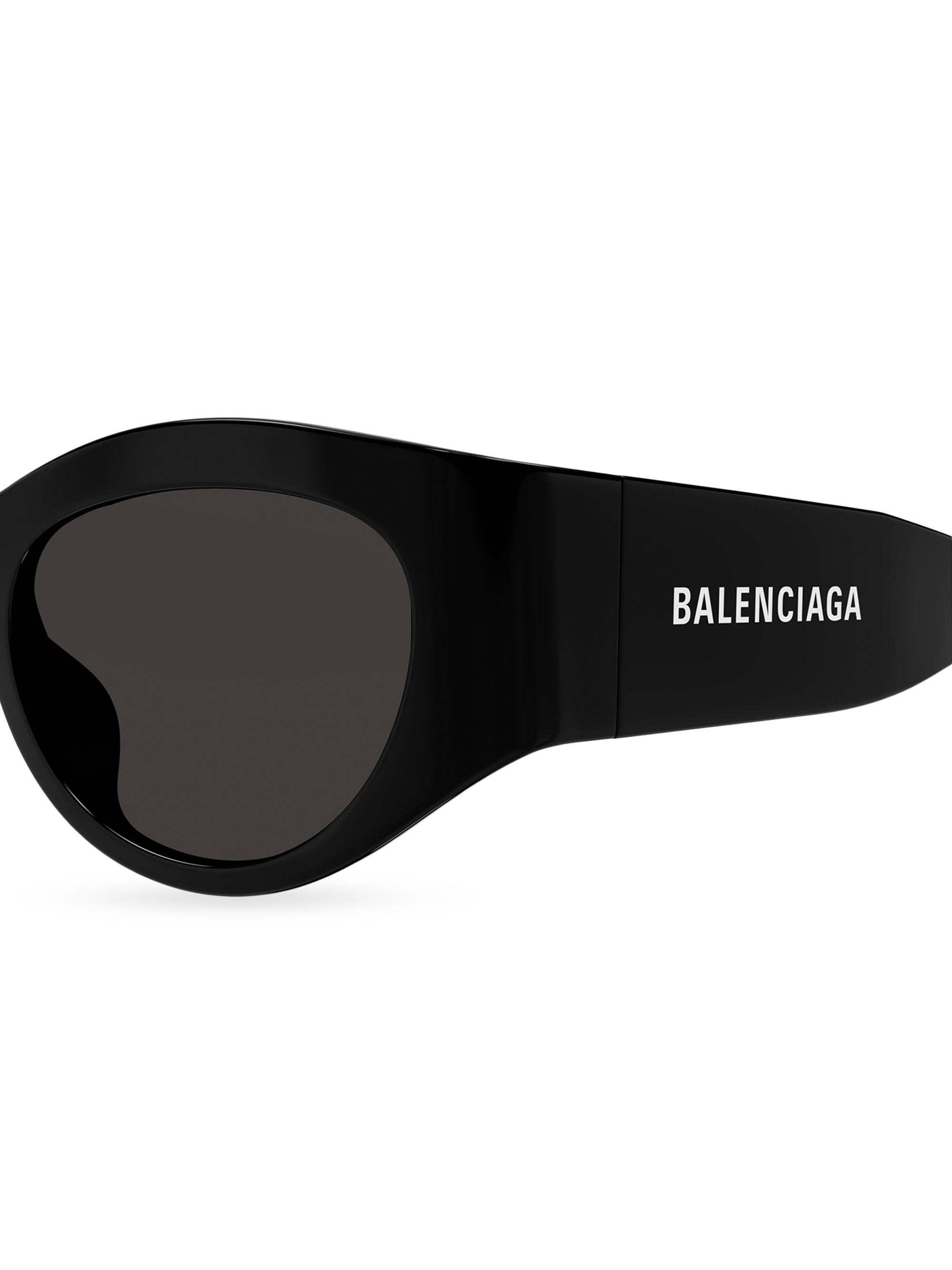 Balenciaga Paper 54MM Oval Sunglasses | Saks Fifth Avenue
