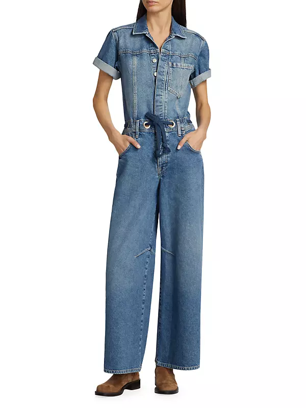 Shop Free People Edison Wide-Leg Coverall | Saks Fifth Avenue