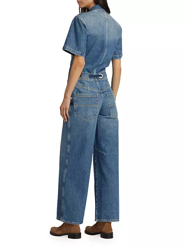 Shop Free People Edison Wide-Leg Coverall | Saks Fifth Avenue