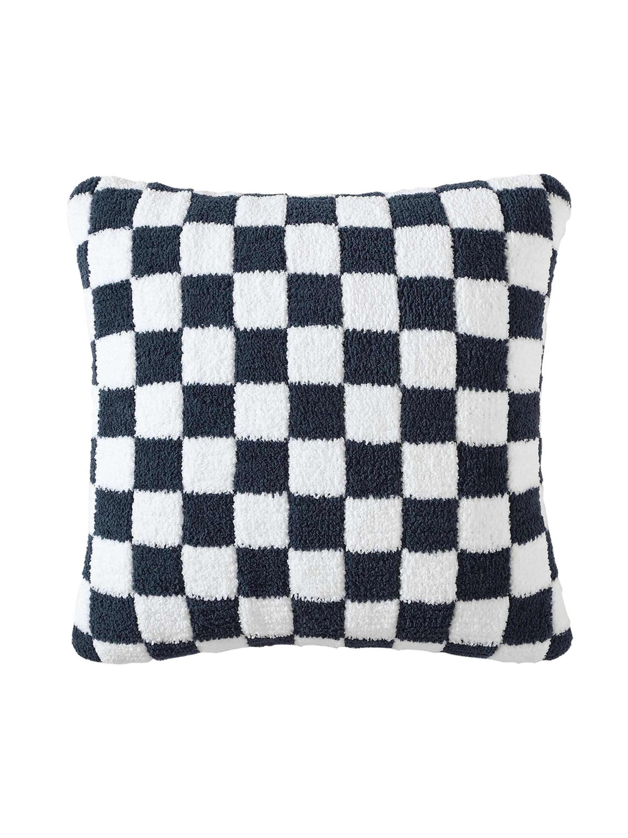 Sunday Citizen Checkerboard Throw Pillow - Midnight