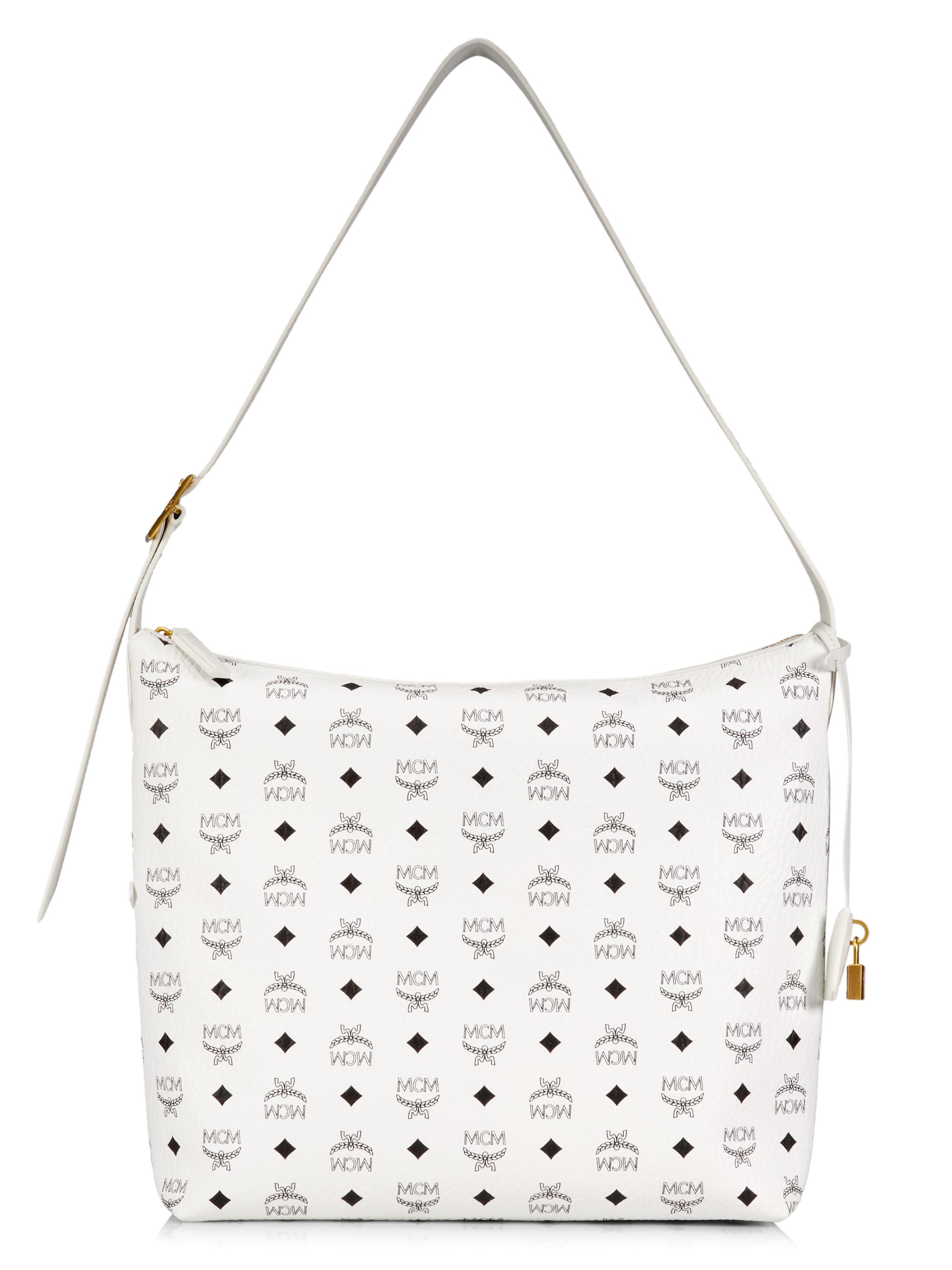 MCM Women's  Aren Visetos Hobo Bag - Cognac