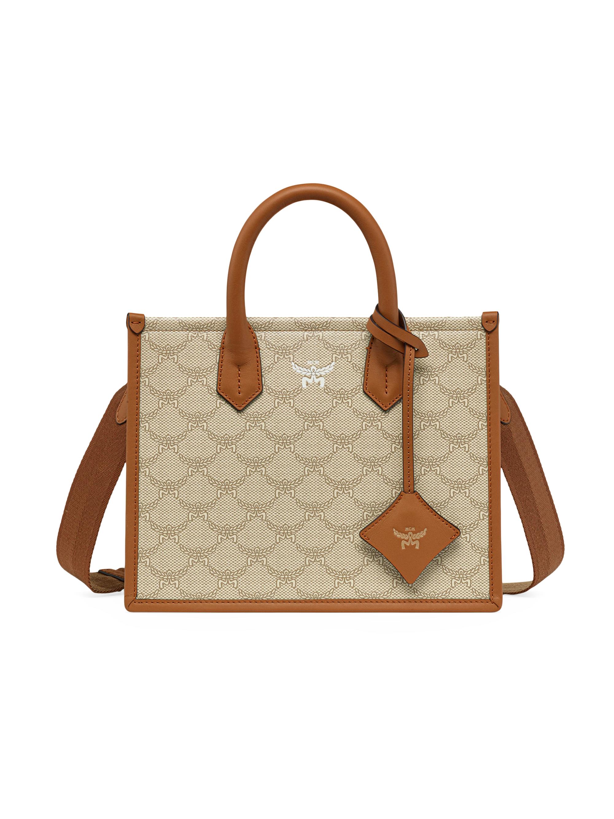 MCM Women's  Himmel Lauretos Canvas Tote Bag - Oatmeal