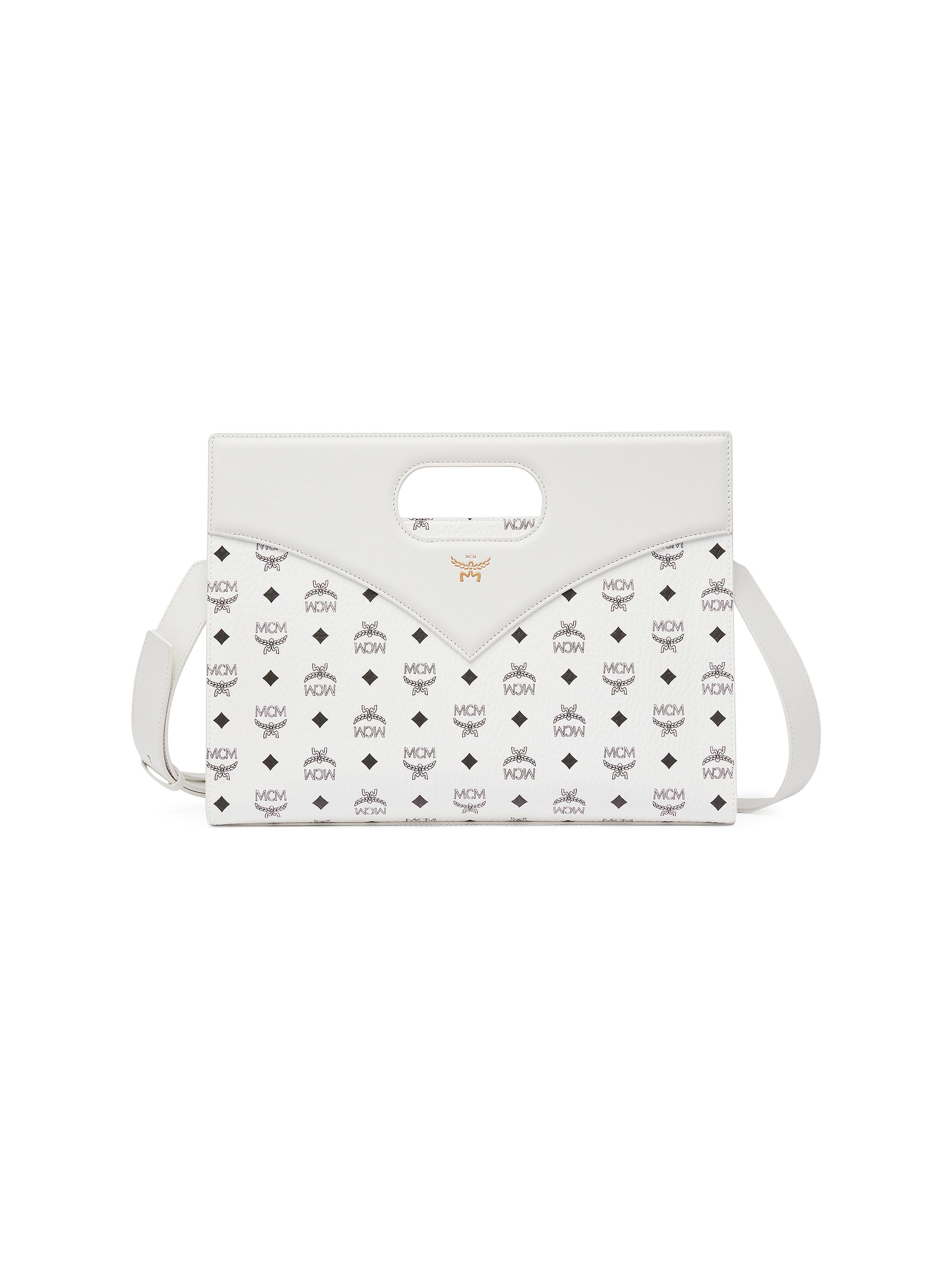 MCM Diamond Medium Visetos Leather Crossbody Bag | Saks Fifth Avenue