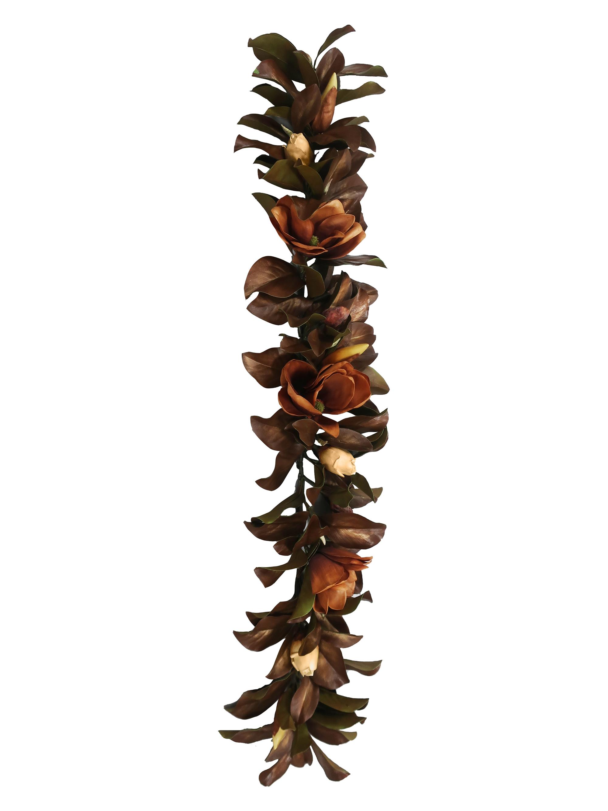 Winward Home Magnolia Faux Garland - Antique Brown