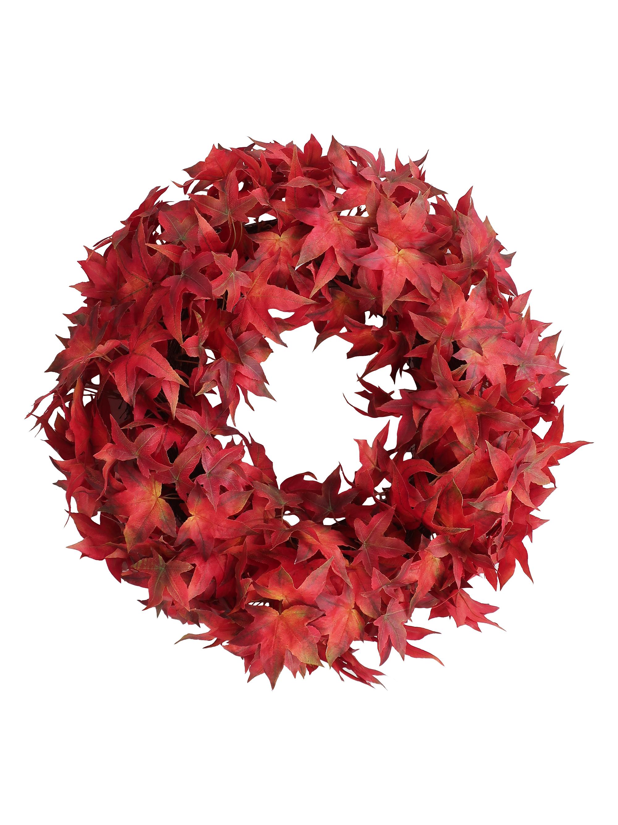 Winward Home Maple Faux Wreath - Burgundy