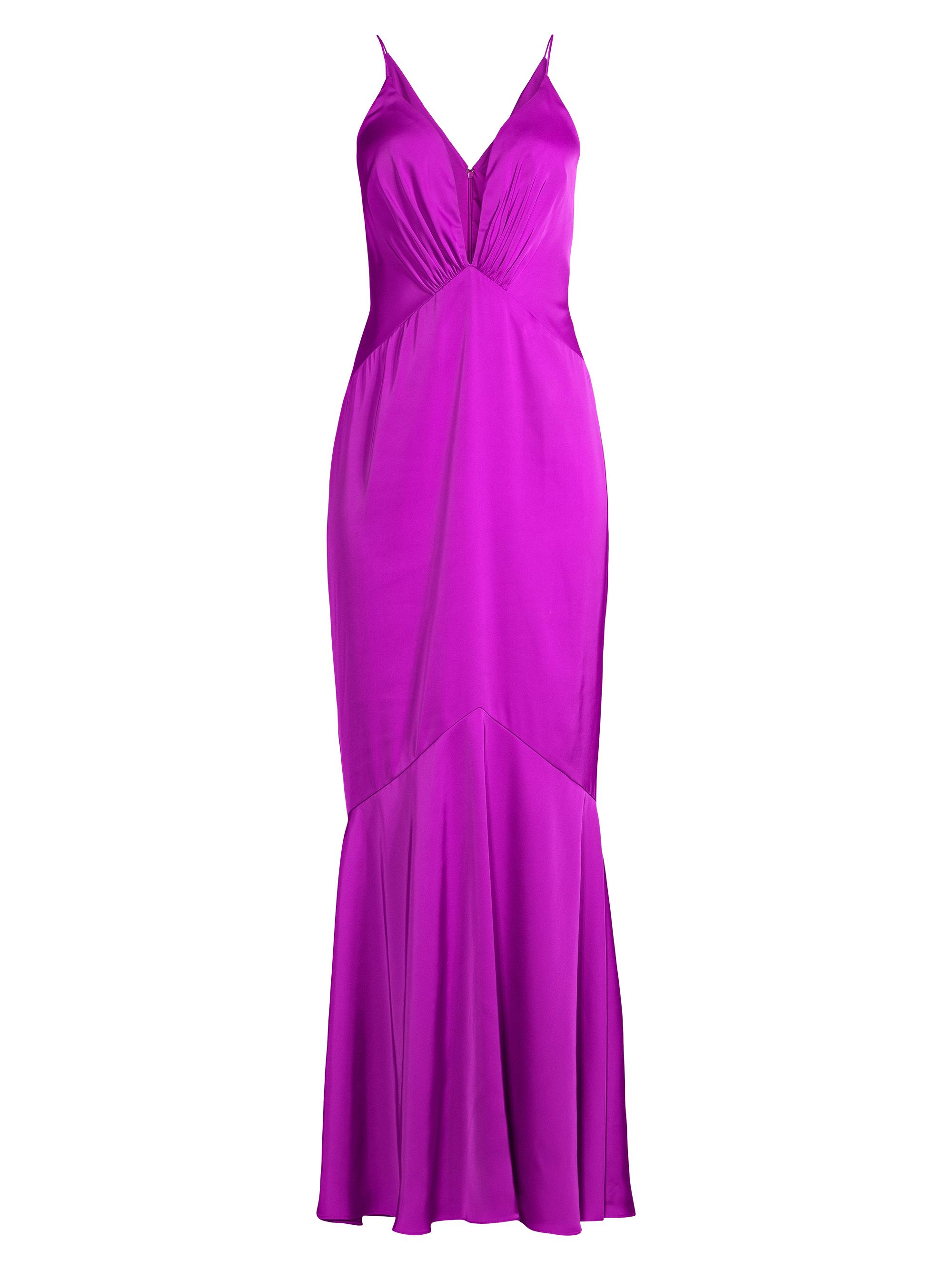 Liv Foster Women's Satin Mermaid Gown - Wild Orchid
