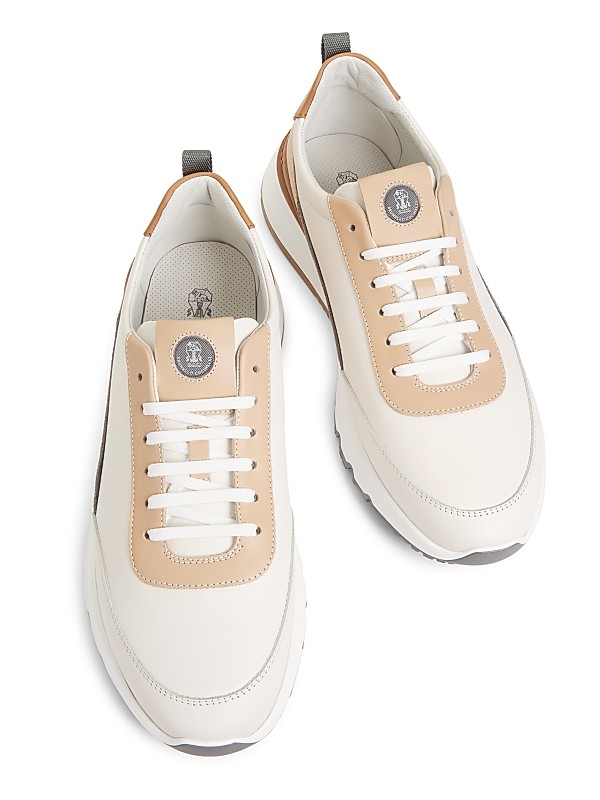 Shop Brunello Cucinelli Leather Low-Top Sneakers | Saks Shop Brunello Cucinelli Leather Low-Top Sneakers | Saks