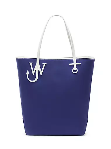 Anchor Tall Leather Tote Bag