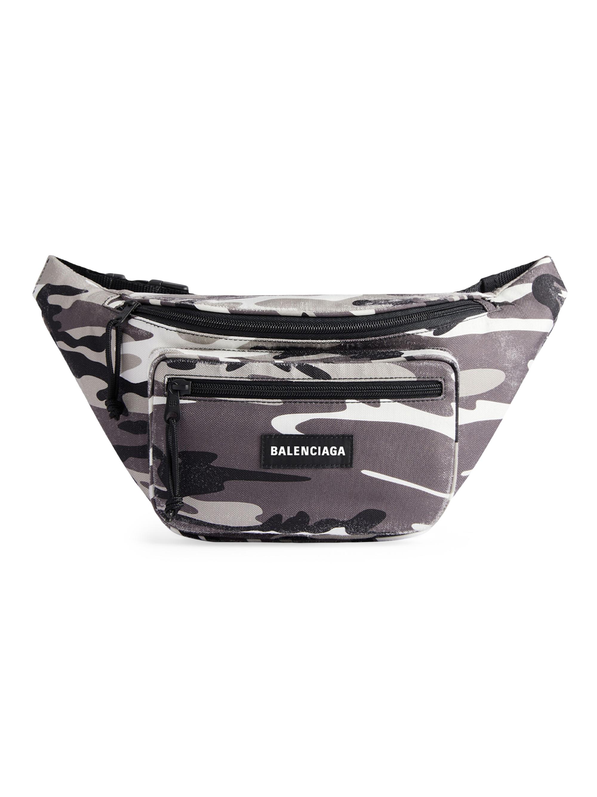 Balenciaga Men's Explorer Beltpack Camo Print - Grey
