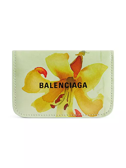 Balenciaga - Cash Mini Wallet Lillies Print