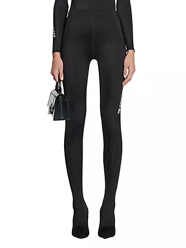 Buy Balenciaga women training leggings in black for $406 online on