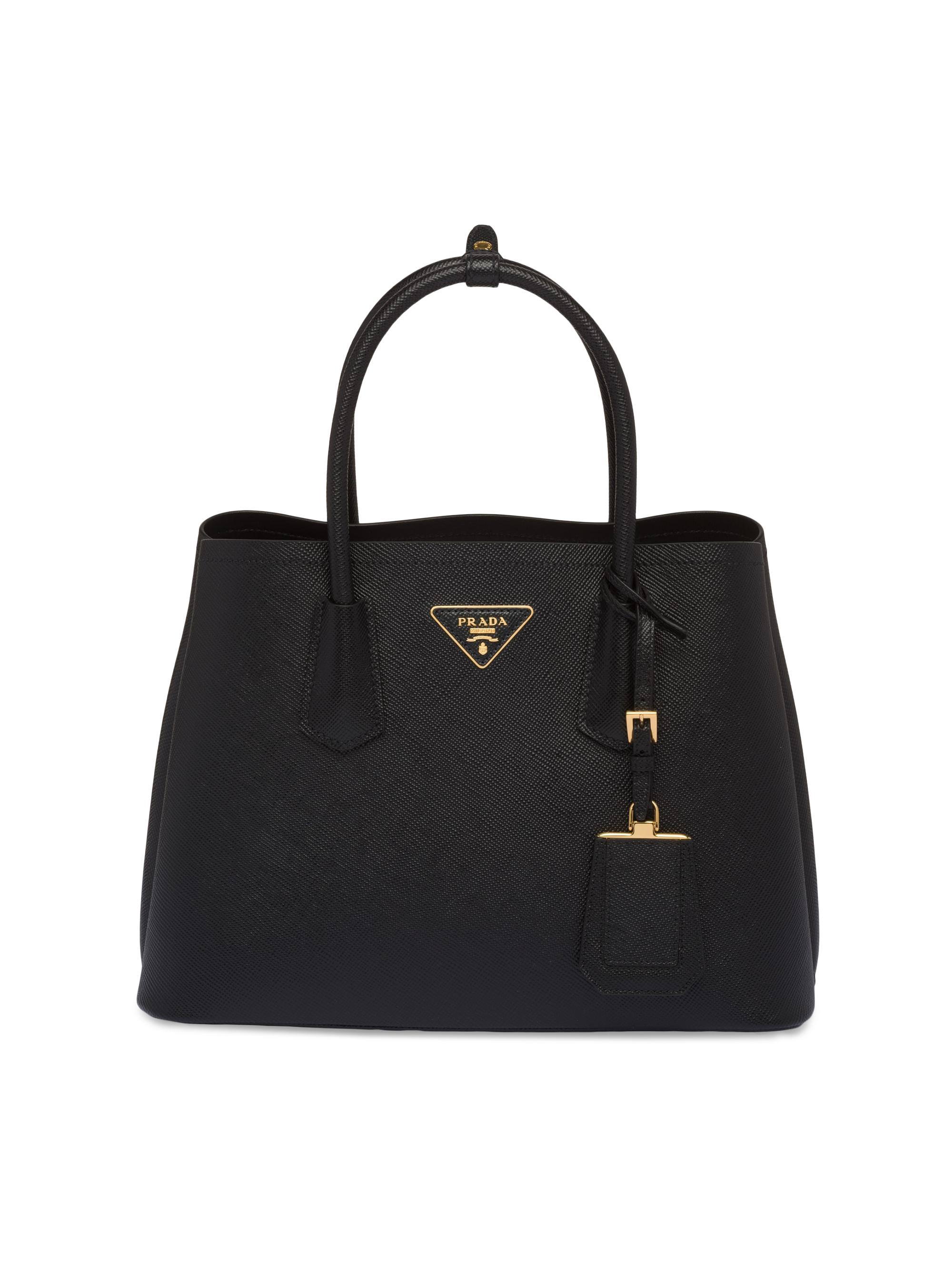 Prada Women's  Saffiano Leather Double Bag - Brown