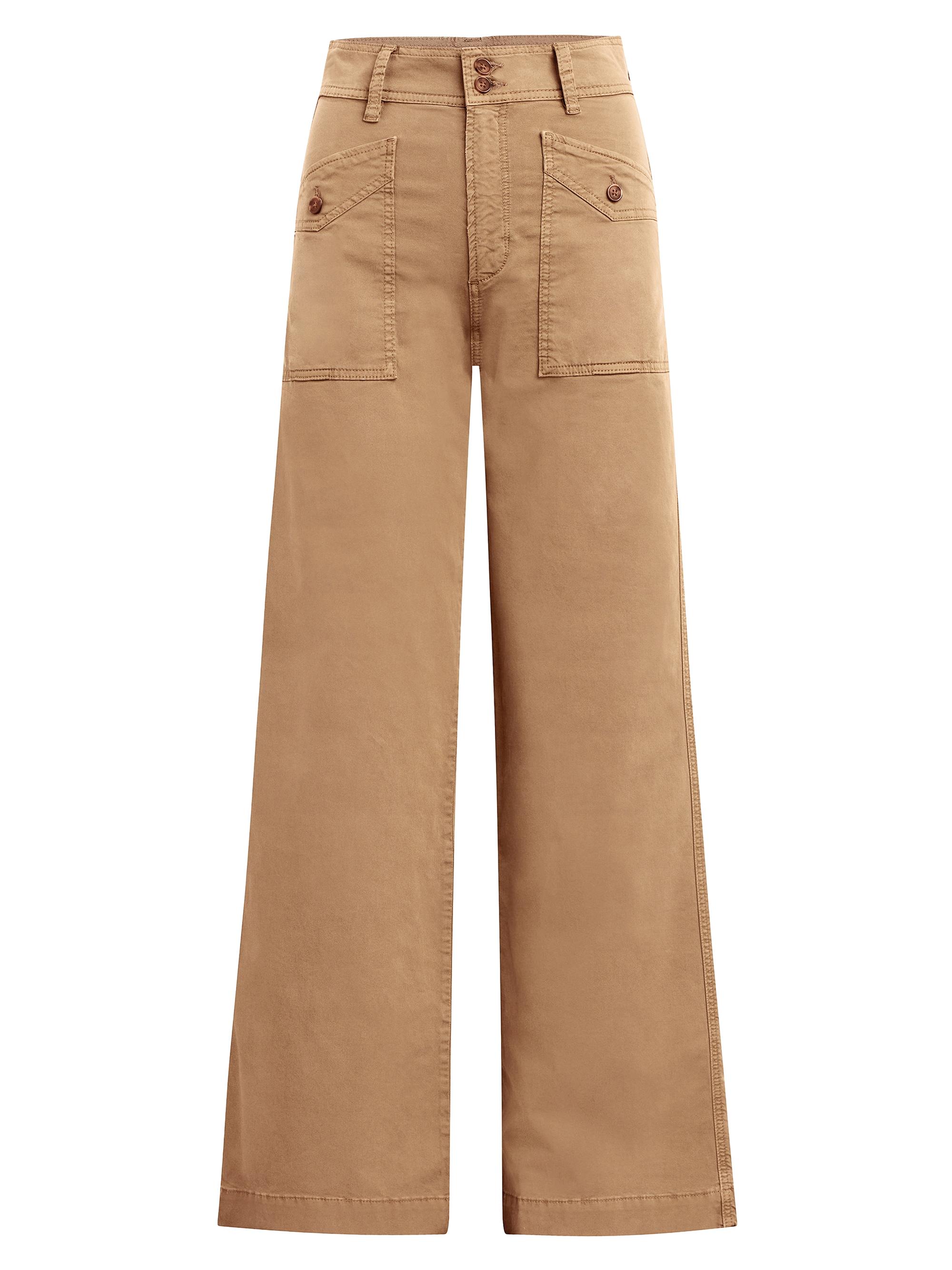 Joe's Jeans Women's The Premium Cargo Wide-Leg Pants - Tannin