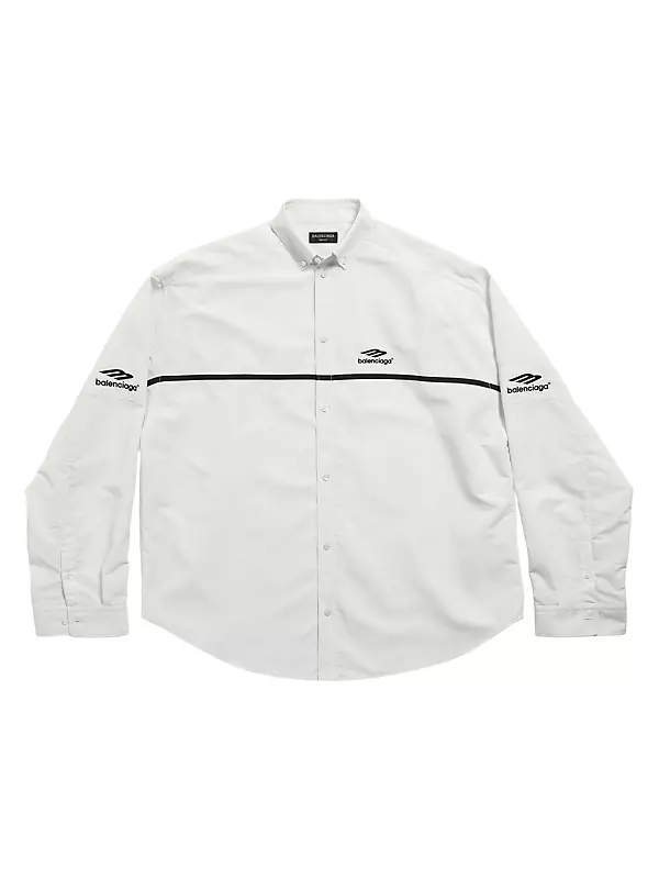 Shop Balenciaga 3B Sports Icon Tracksuit Shirt Oversized | Saks 