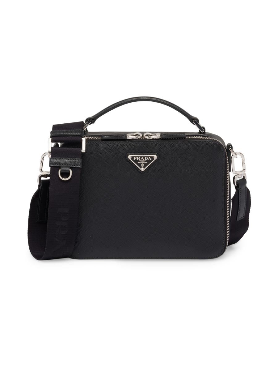 Prada Medium Brique Saffiano Leather Bag | Saks Fifth Avenue