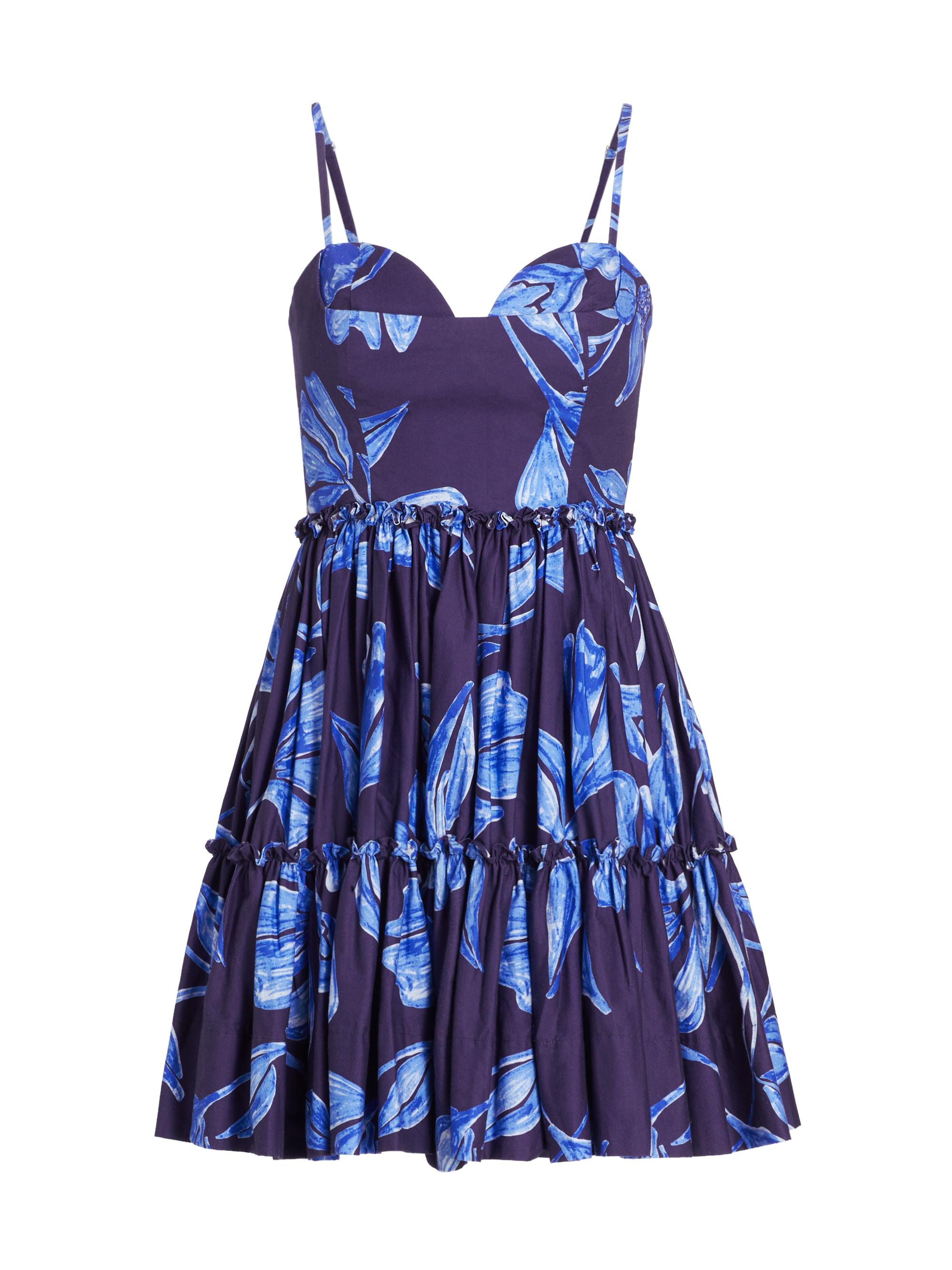 PatBO Women's Nightflower Floral Minidress - Indigo