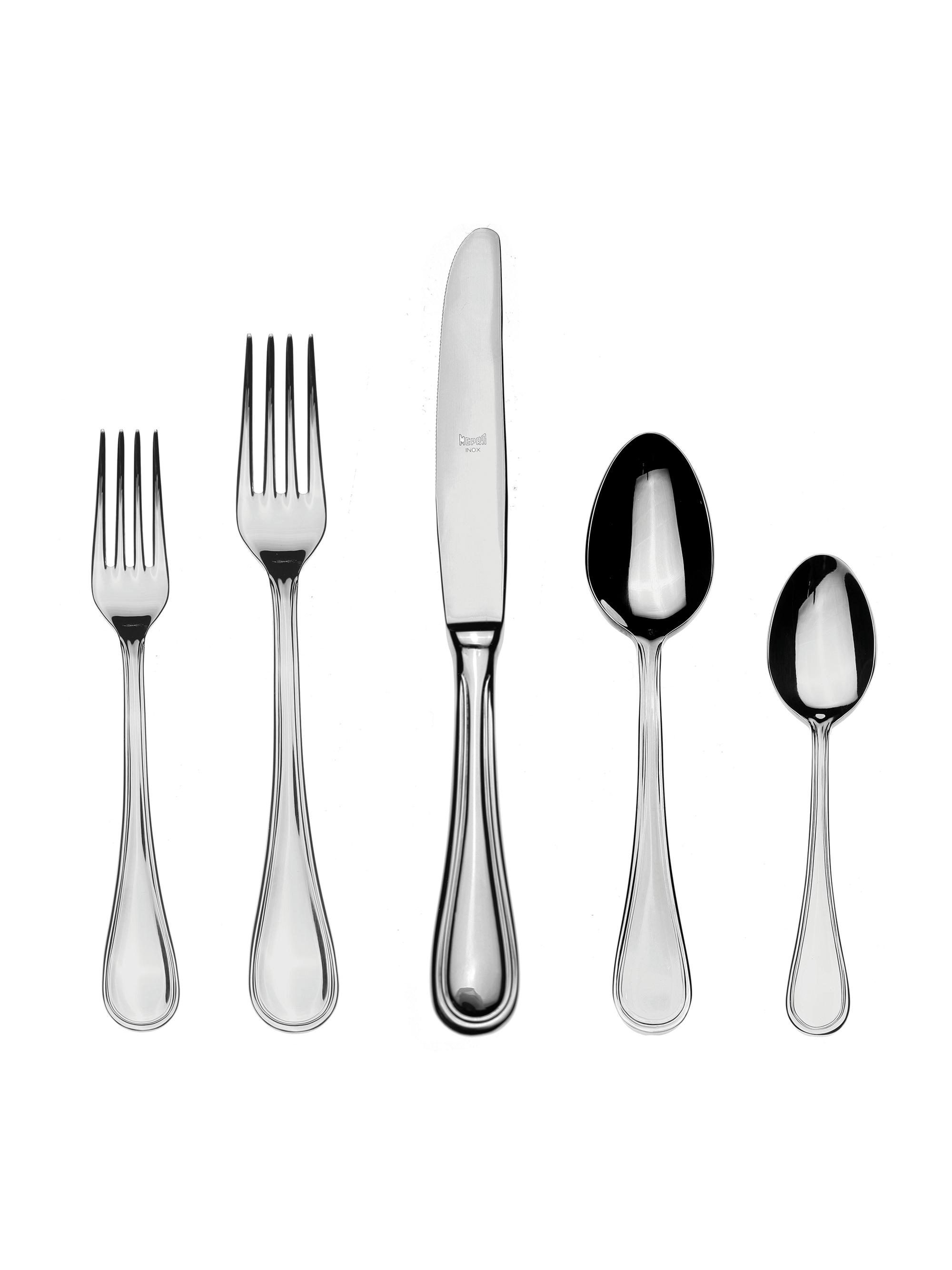 Mepra Boheme 5-Piece Cutlery Set - Silver