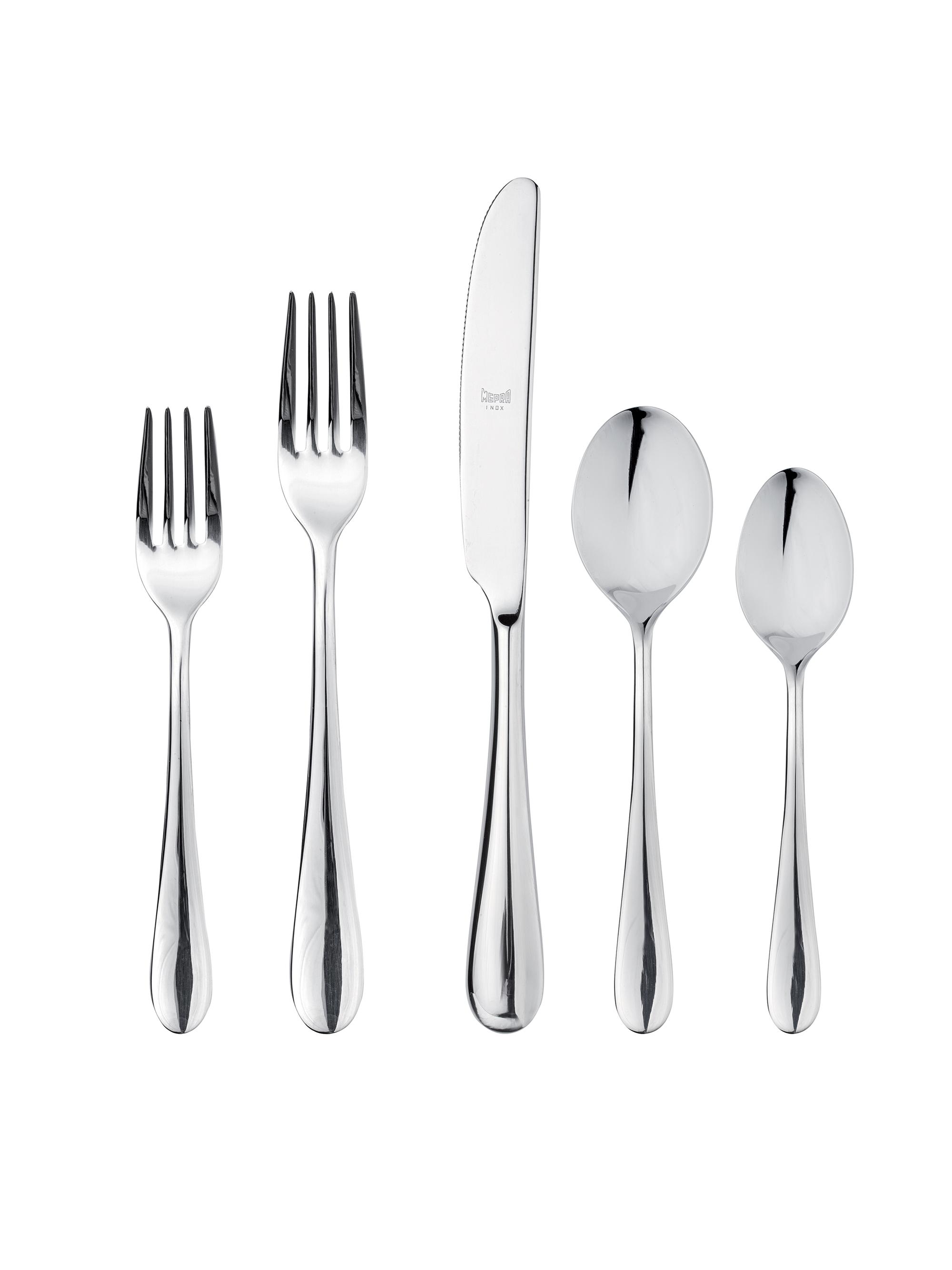 Mepra Natura 5-Piece Cutlery Set - Silver