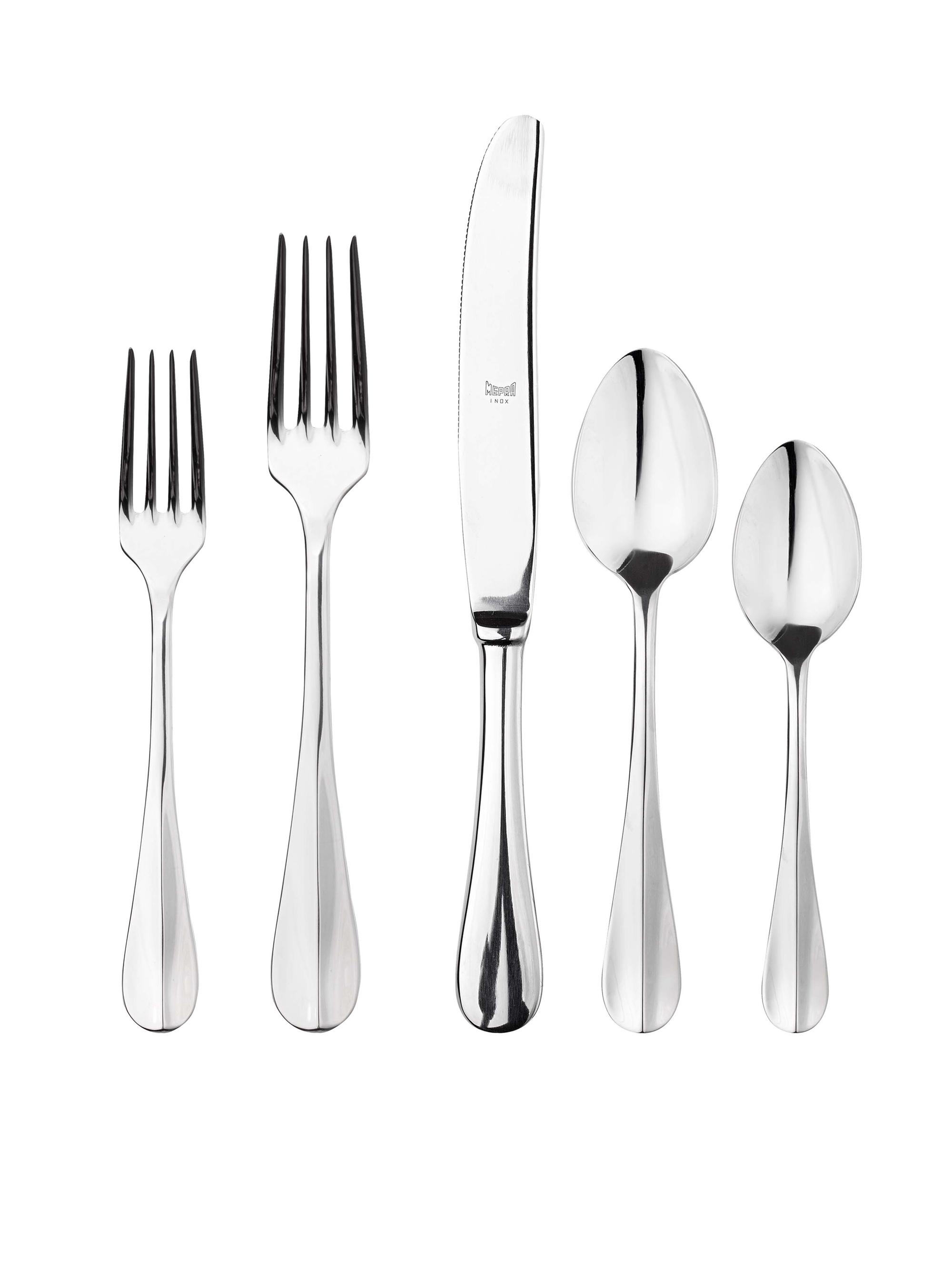 Mepra Roma 5-Piece Cutlery Set - Silver
