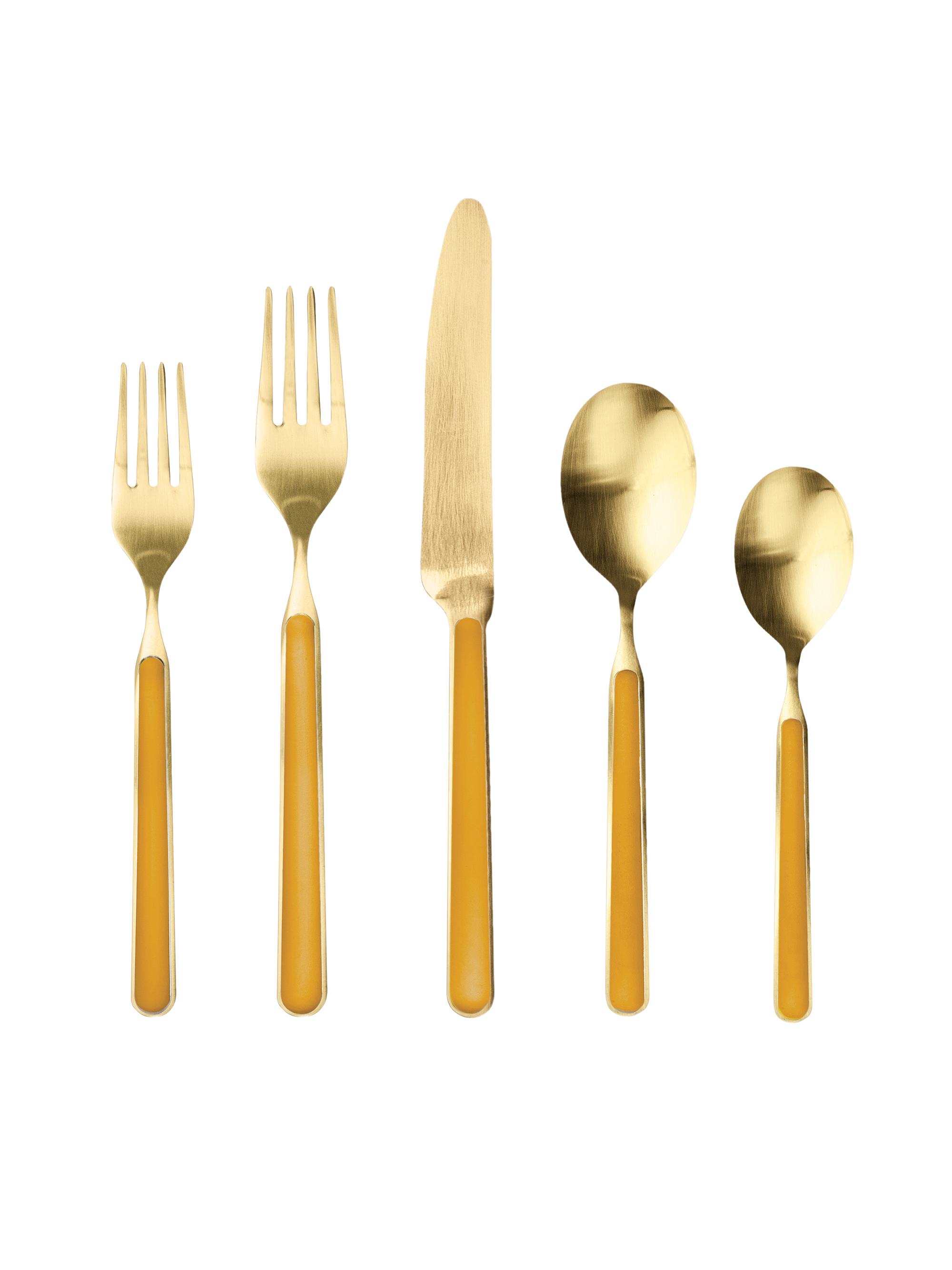 Mepra Fantasia Ice Oro 5-Piece Place Setting - Mustard
