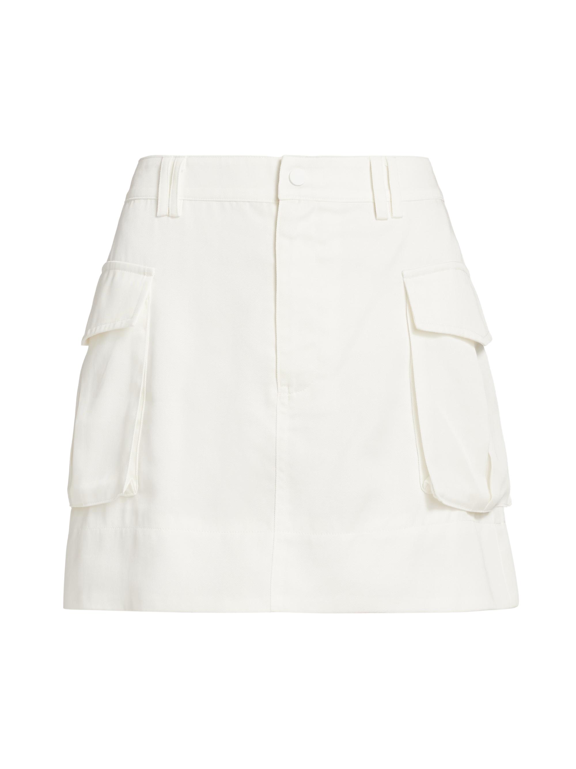 Ena Pelly Women's On The Water Hayley Cargo Miniskirt - Vintage White