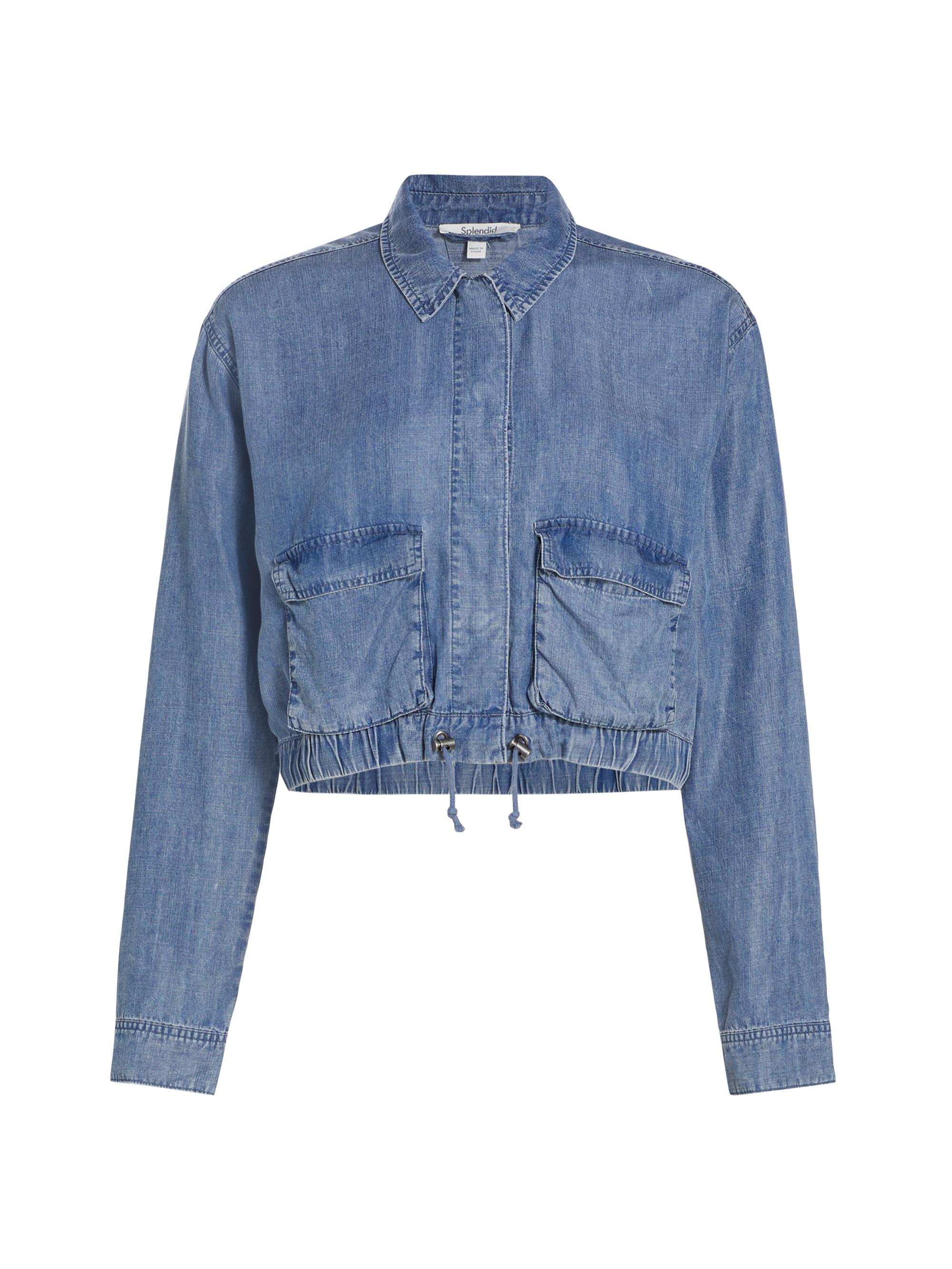 AMERI　OVER CHAMBRAY JACKET COAT Splendid Breck Cropped Chambray Jacket | Saks Fifth Avenue