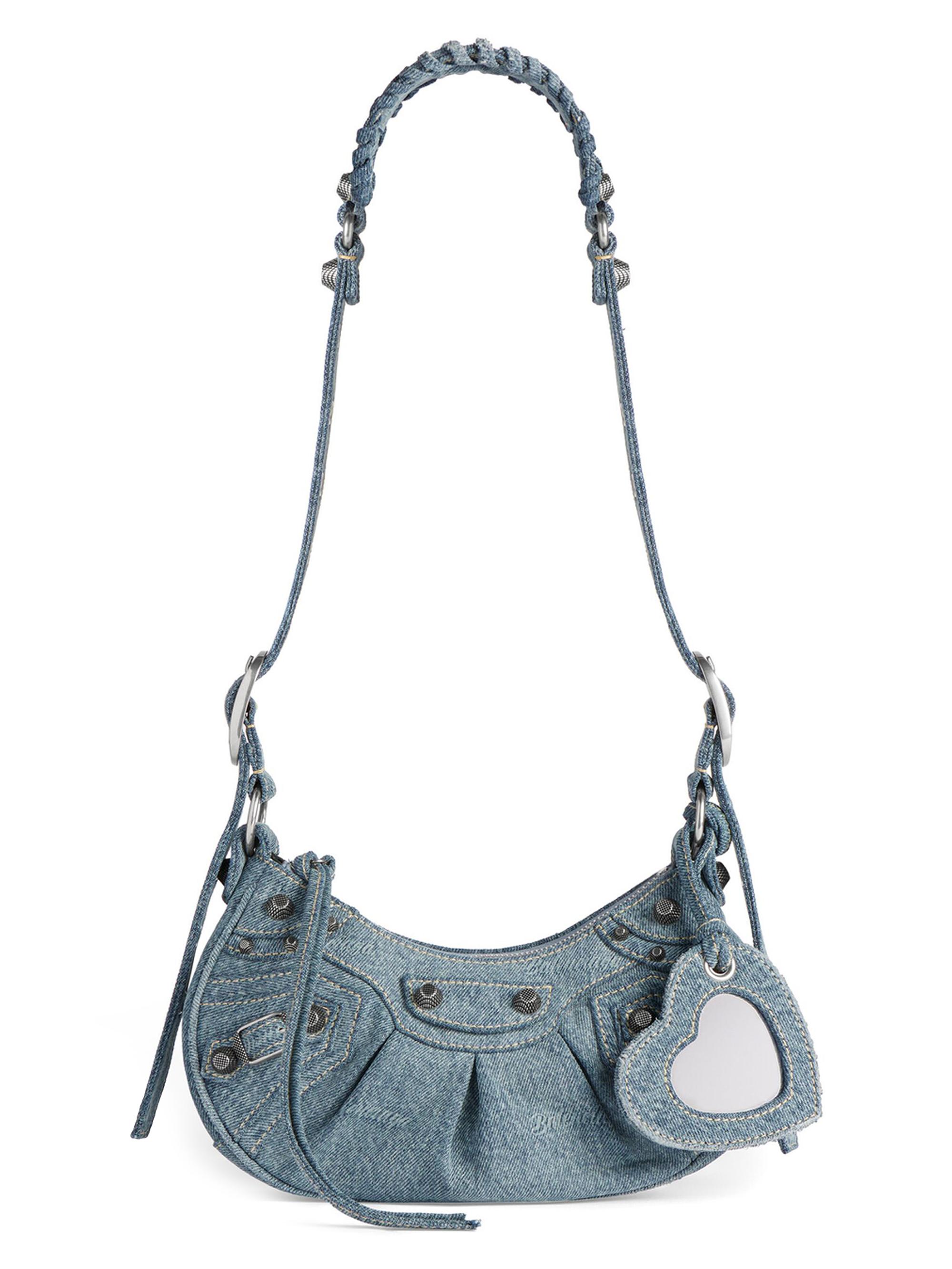 Balenciaga Le Cagole XS Shoulder Bag Girly Allover Denim | Saks