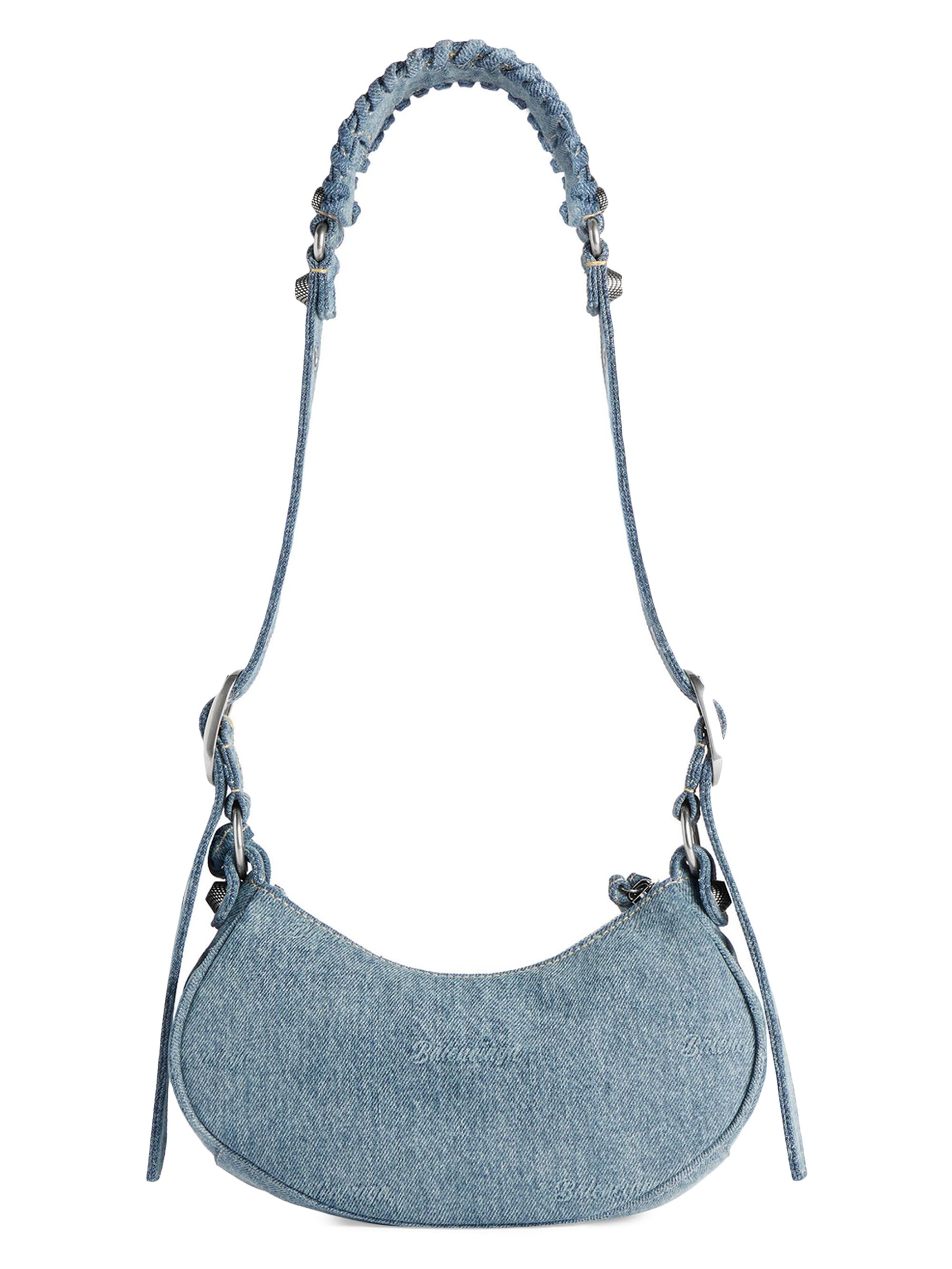 Balenciaga Le Cagole XS Shoulder Bag Girly Allover Denim | Saks