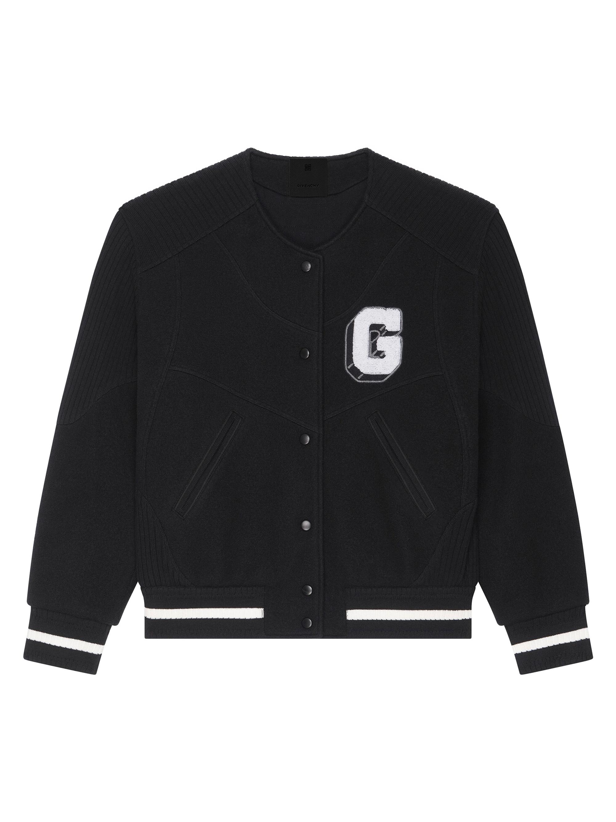 Givenchy Women's College Varsity Jacket In Wool - Black