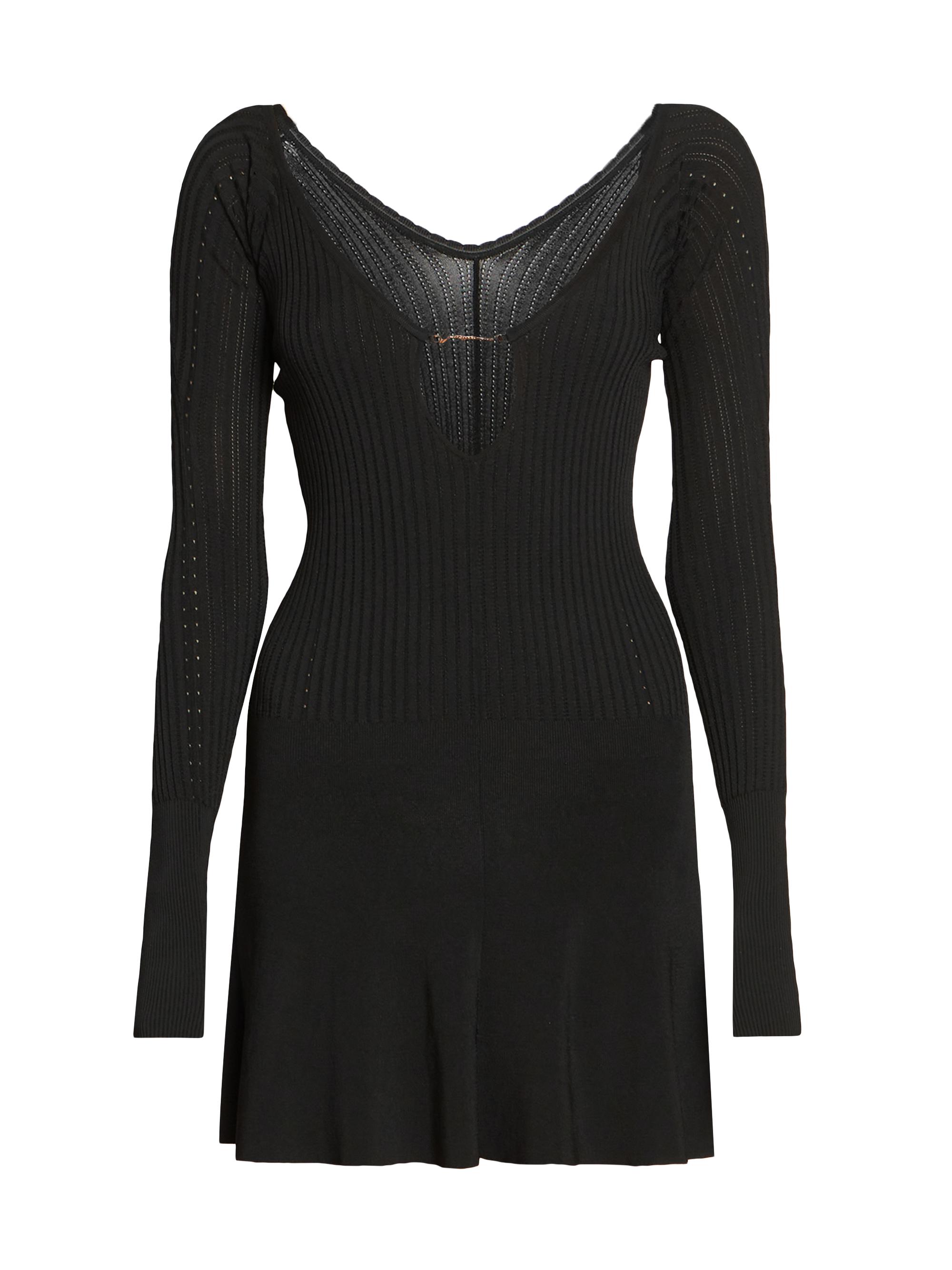 Jacquemus Women's Pralu Logo Hardware Minidress - Black