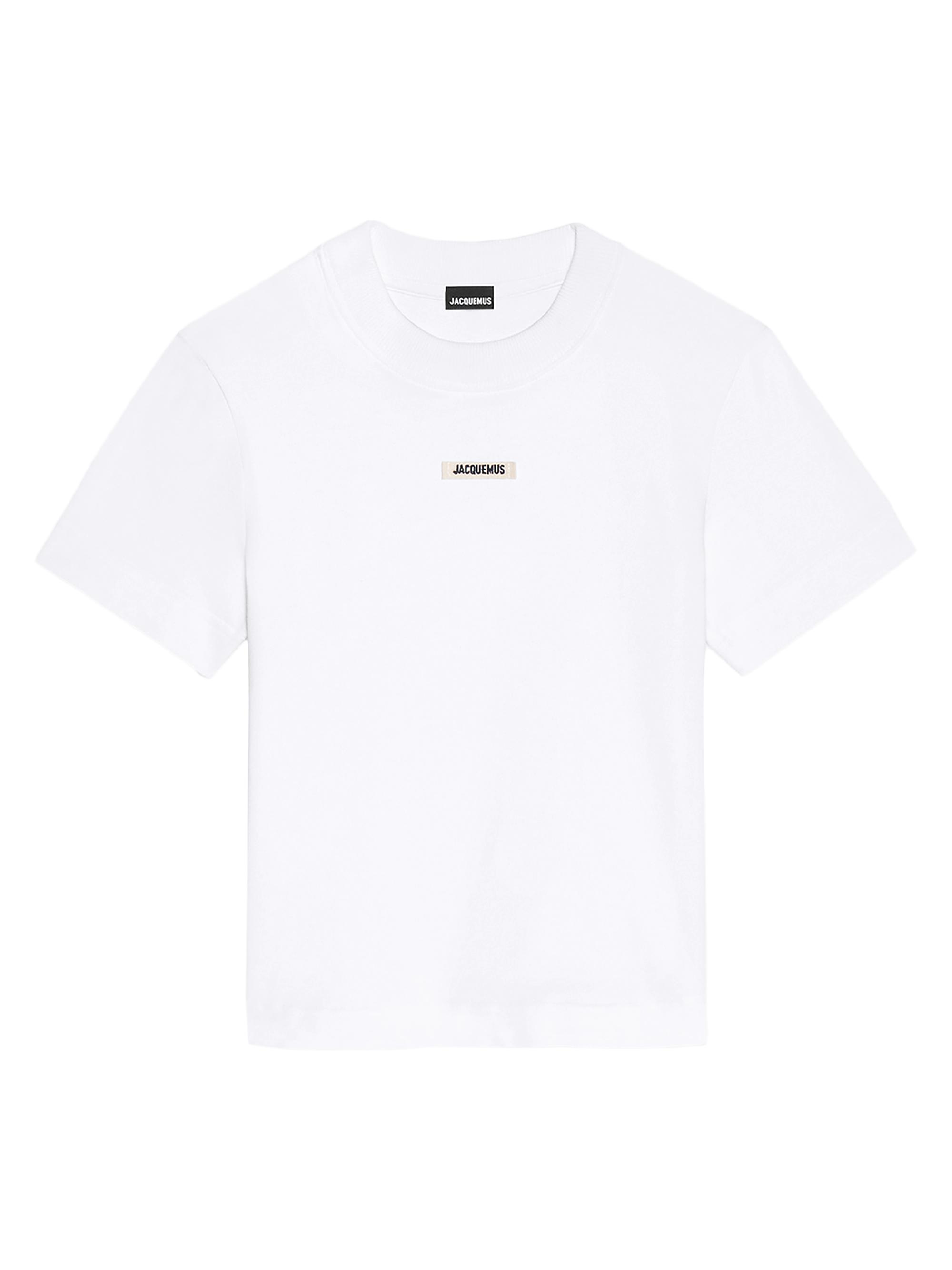Jacquemus Women's Grosgrain Cotton Logo T-Shirt - White