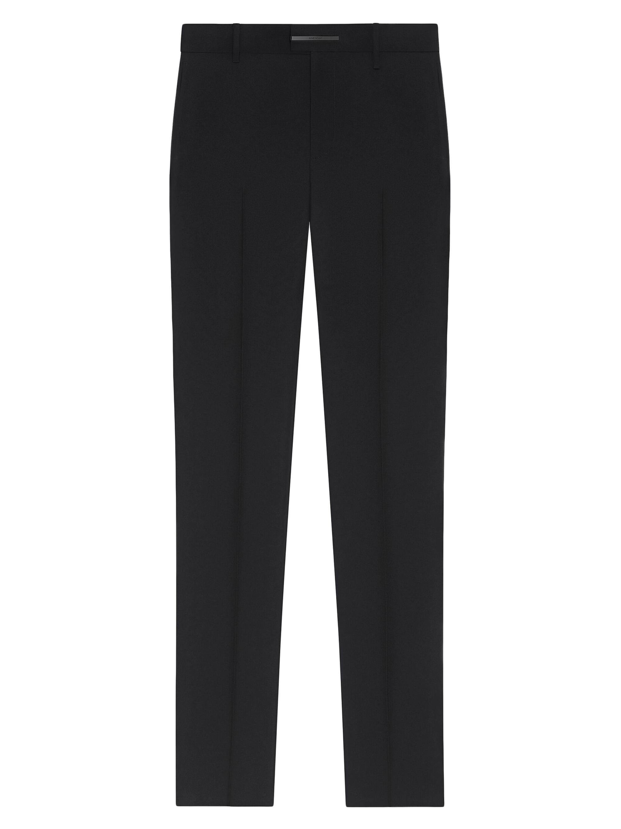 Givenchy Men's Slim Fit Tailored Pants In Wool - Black
