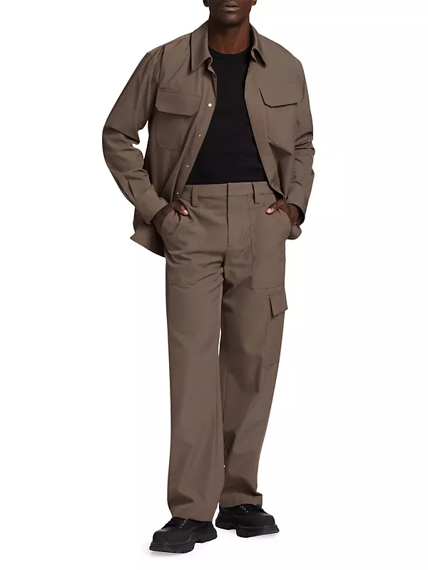 Shop Helmut Lang Military Wool-Blend Pants | Saks Fifth Avenue