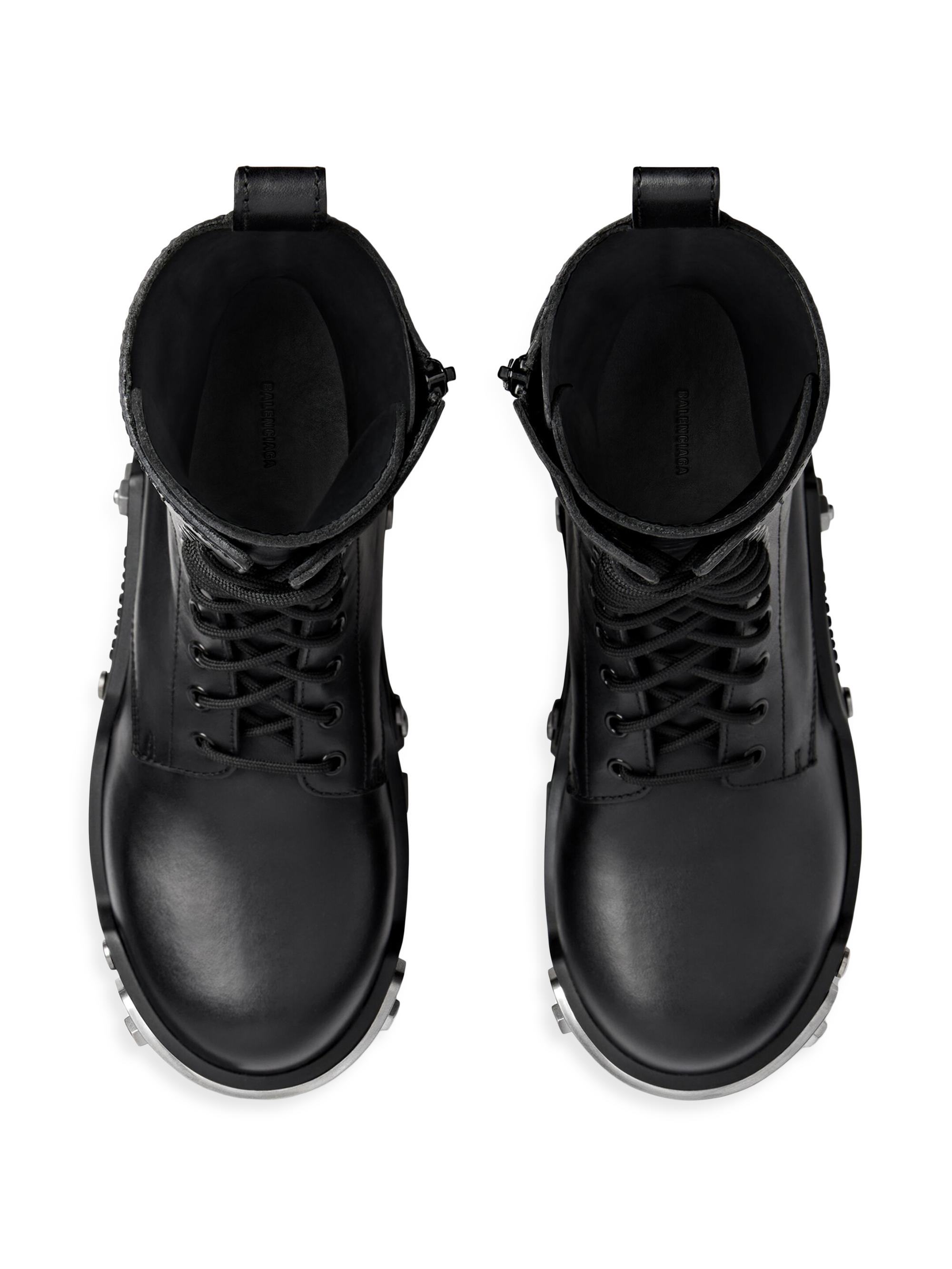 Balenciaga Bulldozer Lace-Up Boots | Saks Fifth Avenue