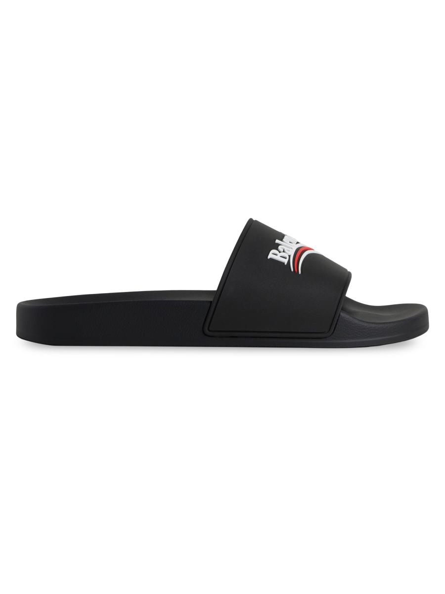 VIP【送料関税込】BALENCIAGA POLITICAL CAMPAIGN POOL SLIDES Balenciaga Balenciaga Political Campaign Pool Slides