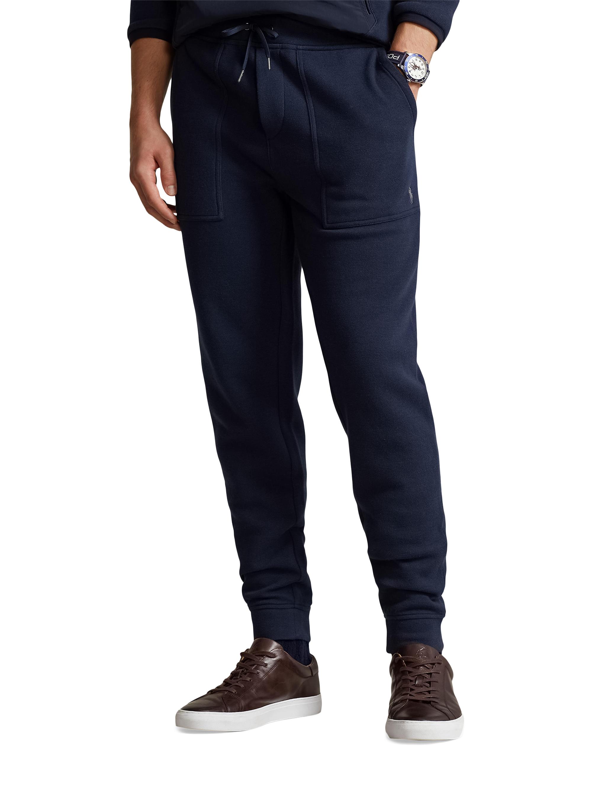Polo Ralph Lauren Men's Althetic Double-Knit Jacquard Joggers - Aviator Navy