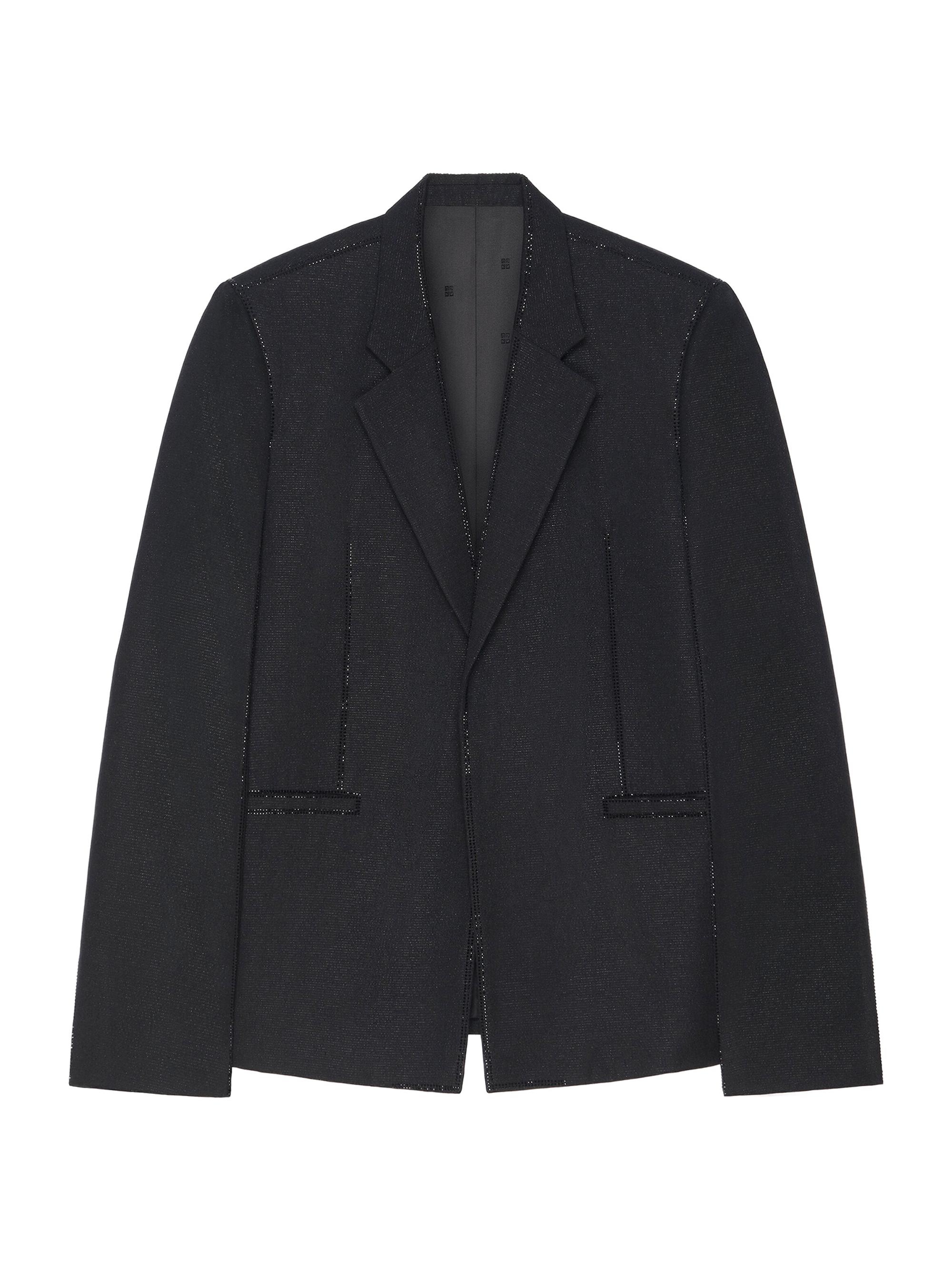 Givenchy Men's Jacket In Wool With Lurex Seams And Strass - Black