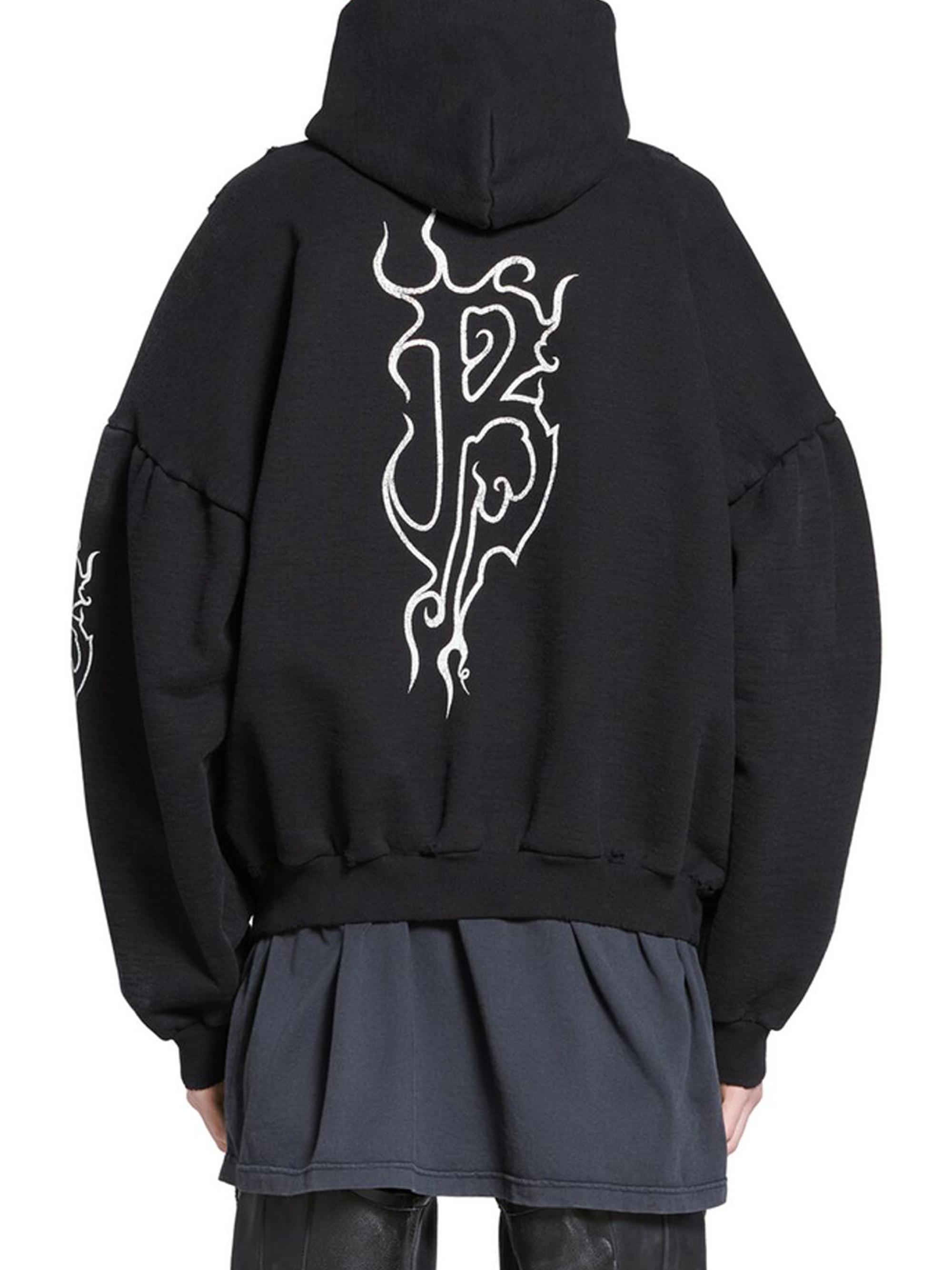 バレンシアガ　フーディ　20AW バレンシアガ 20AW 600583 THV83 WFP プリント プルオーバー