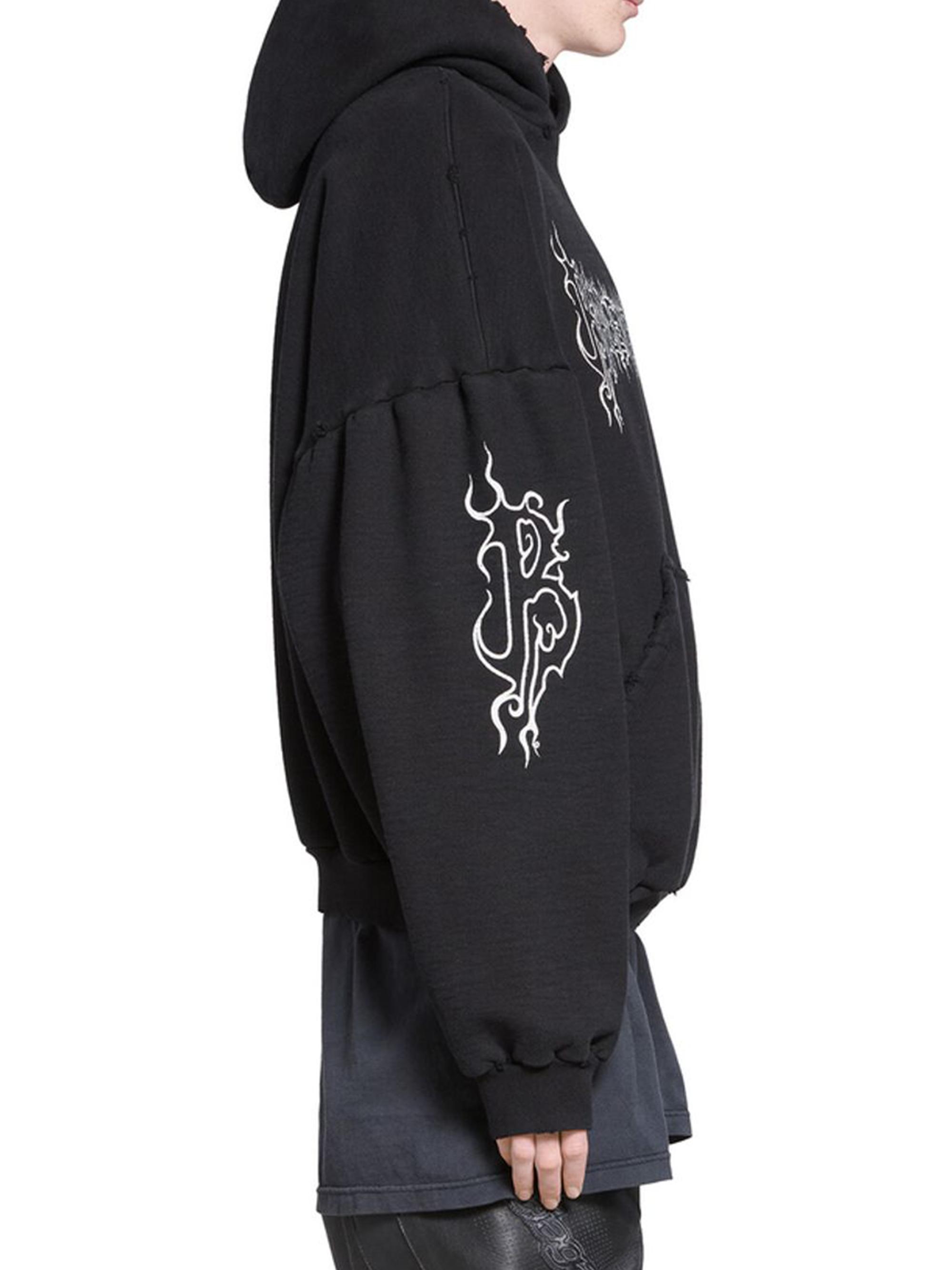 Balenciaga Darkwave Round Hoodie Oversized | Saks Fifth Avenue