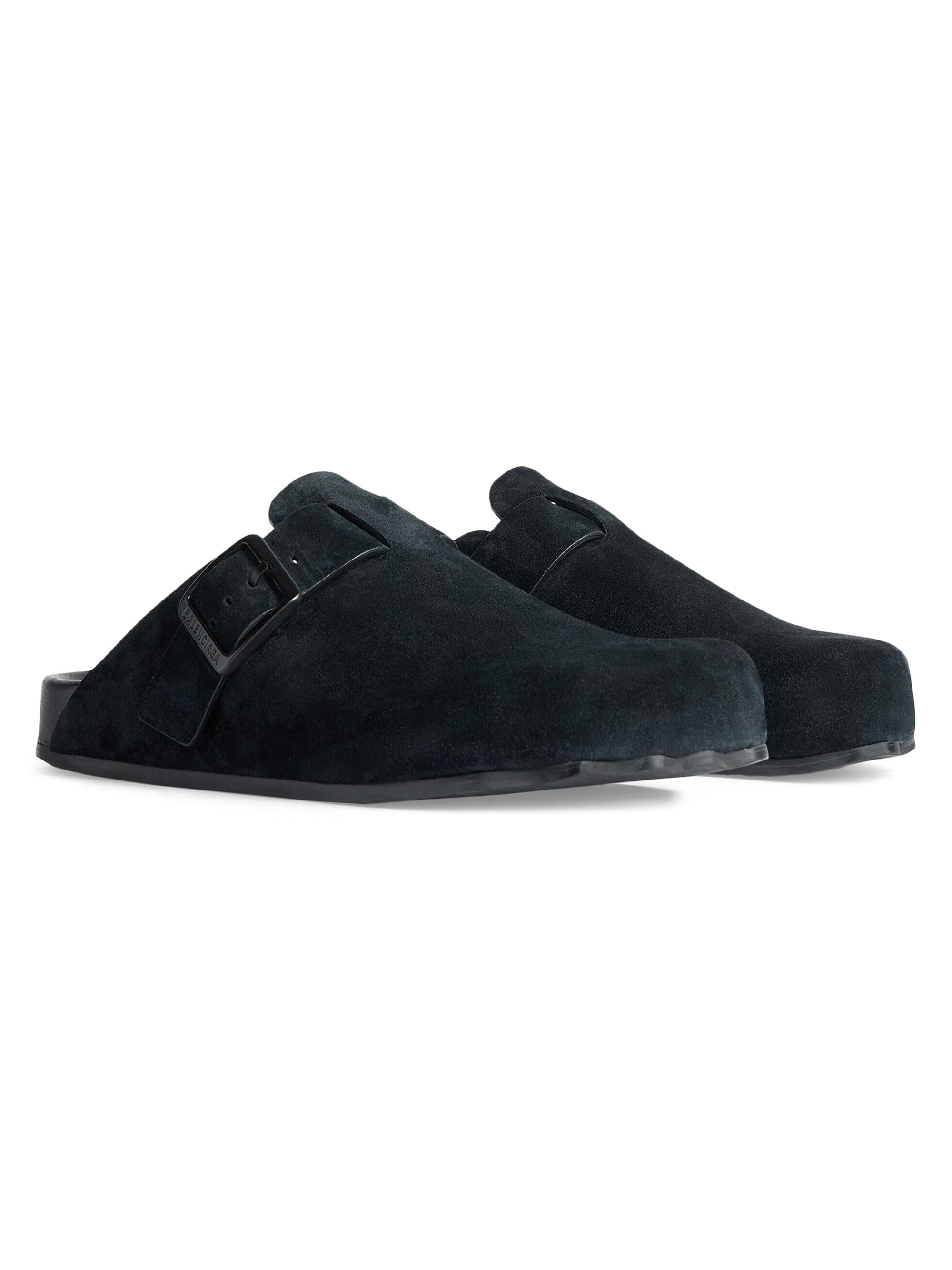 BALENCIAGA ブラックスエード SUNDAY MULE 40 26 Balenciaga