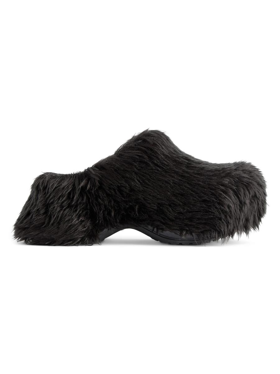 Balenciaga Crocs Mules In Fake Fur | Saks Fifth Avenue