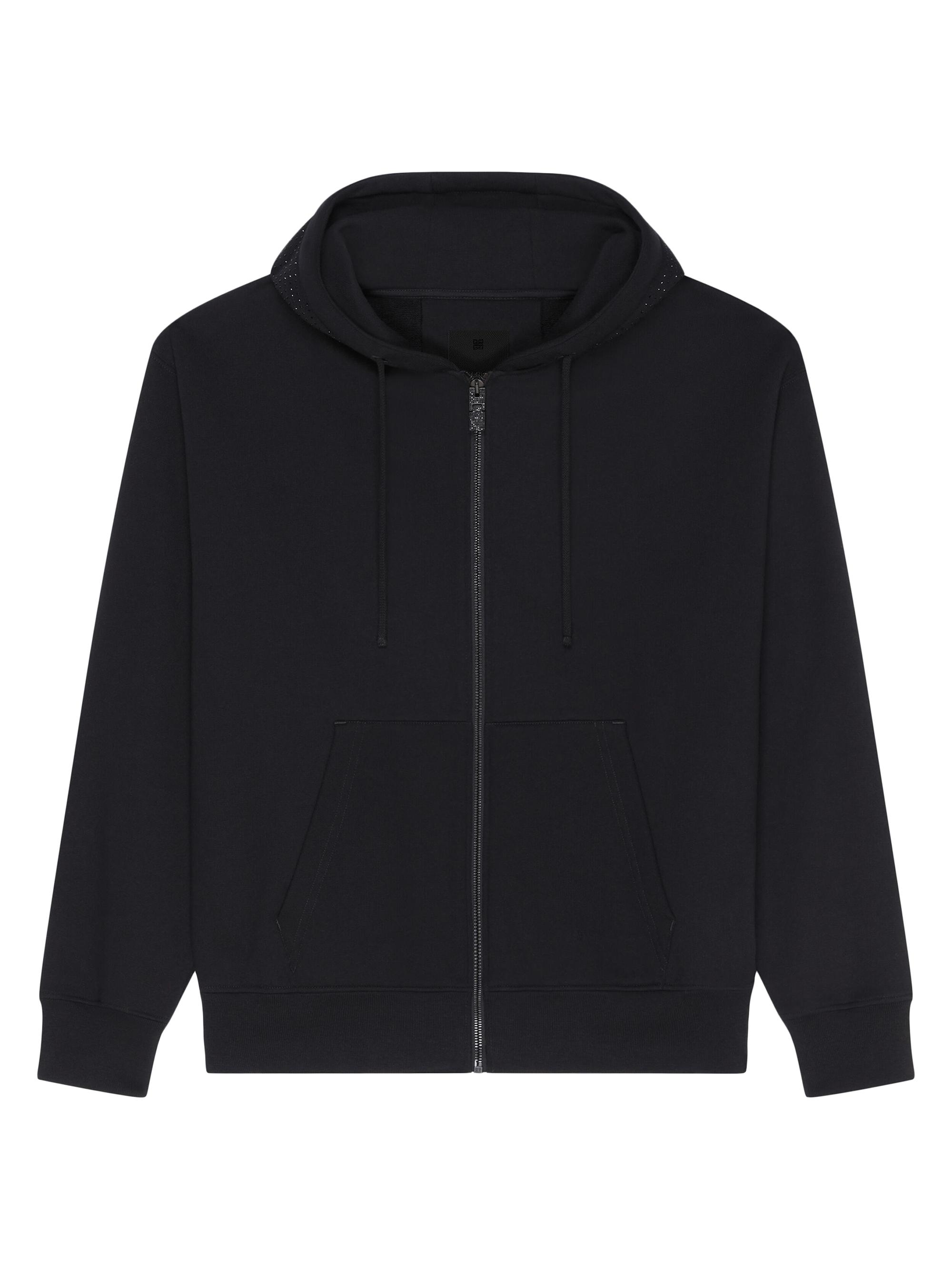 Givenchy Boxy Fit Hoodie In Fleece With Rhinestones | Saks Fifth