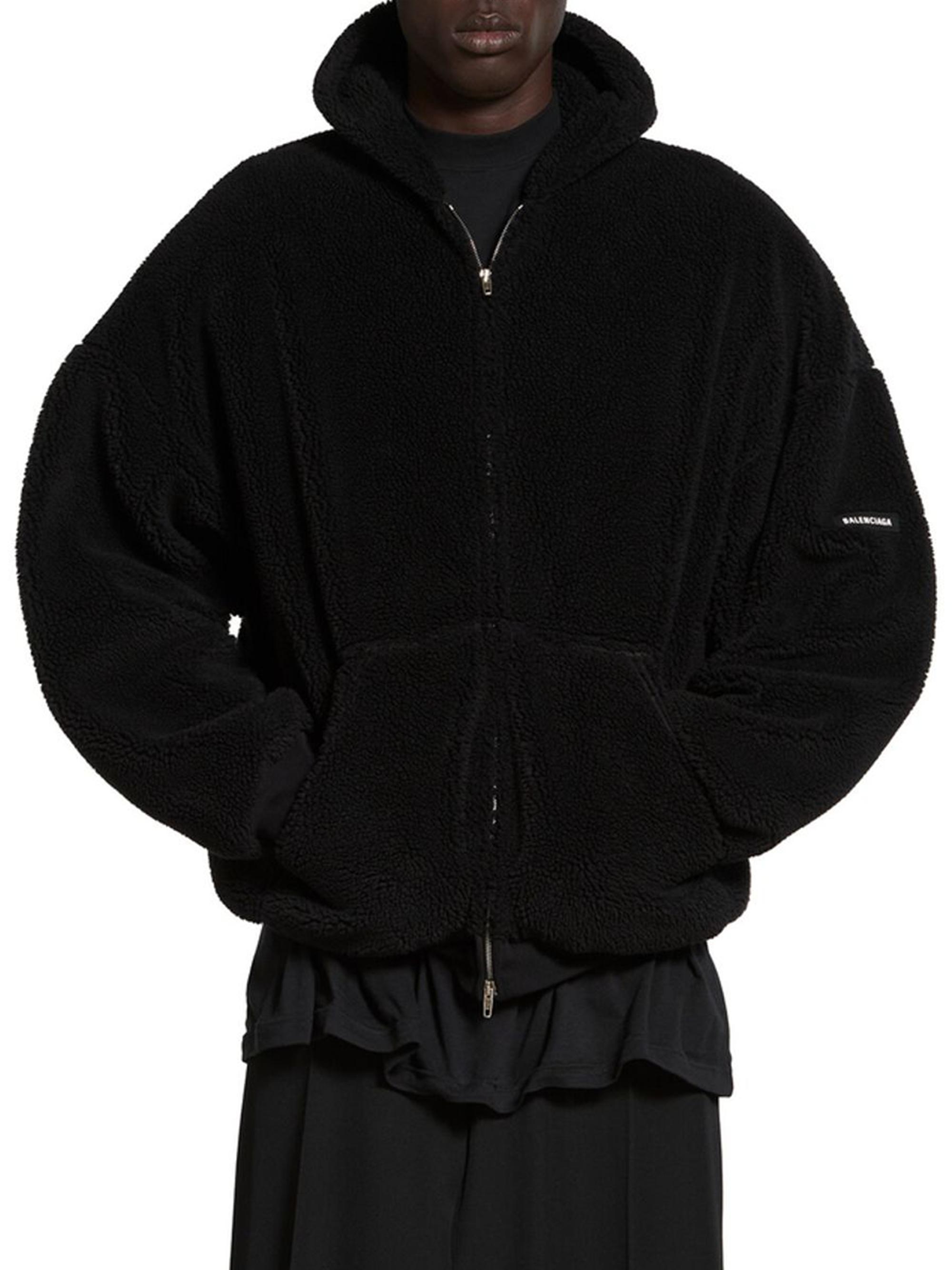 Balenciaga Outerwear Zip-Up Hoodie Oversized | Saks Fifth Avenue