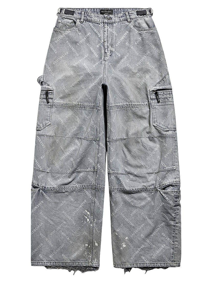 Shop Balenciaga Bal Diagonal Allover Cargo Pants | Saks Shop Balenciaga Bal Diagonal Allover Cargo Pants | Saks