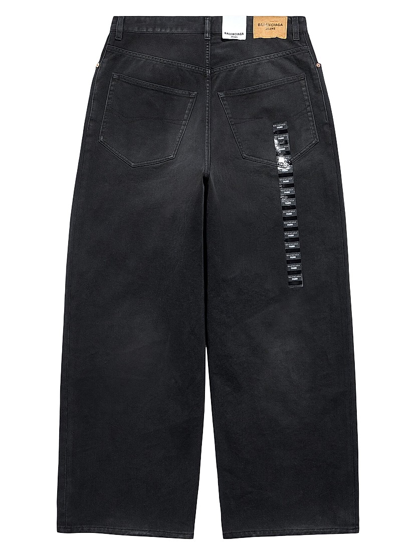 Shop Balenciaga Denim Size Sticker Baggy Pants | Saks Fifth Shop Balenciaga Denim Size Sticker Baggy Pants | Saks Fifth