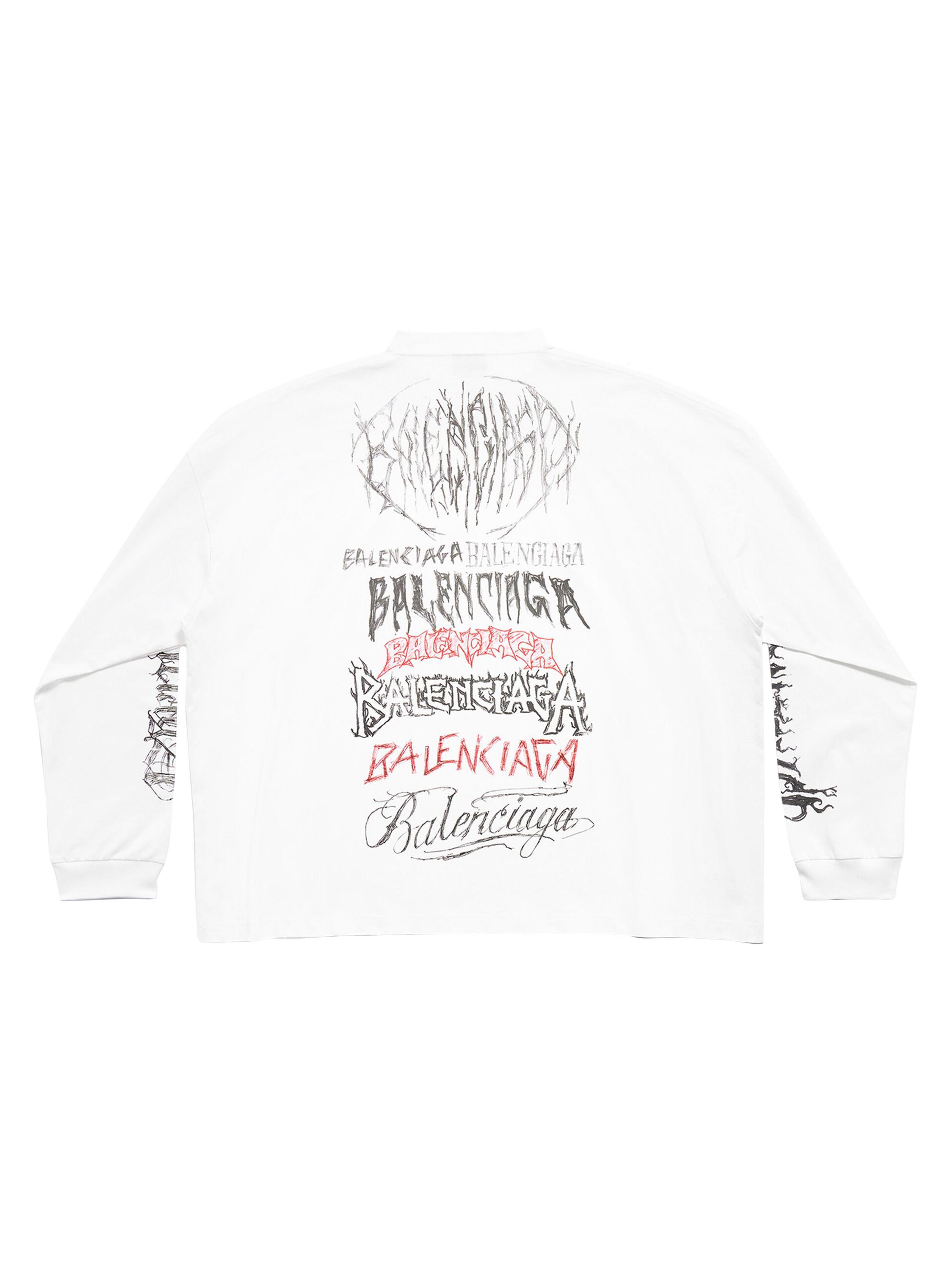 Balenciaga Diy Metal Long Sleeve T-Shirt Medium Fit | Saks Fifth