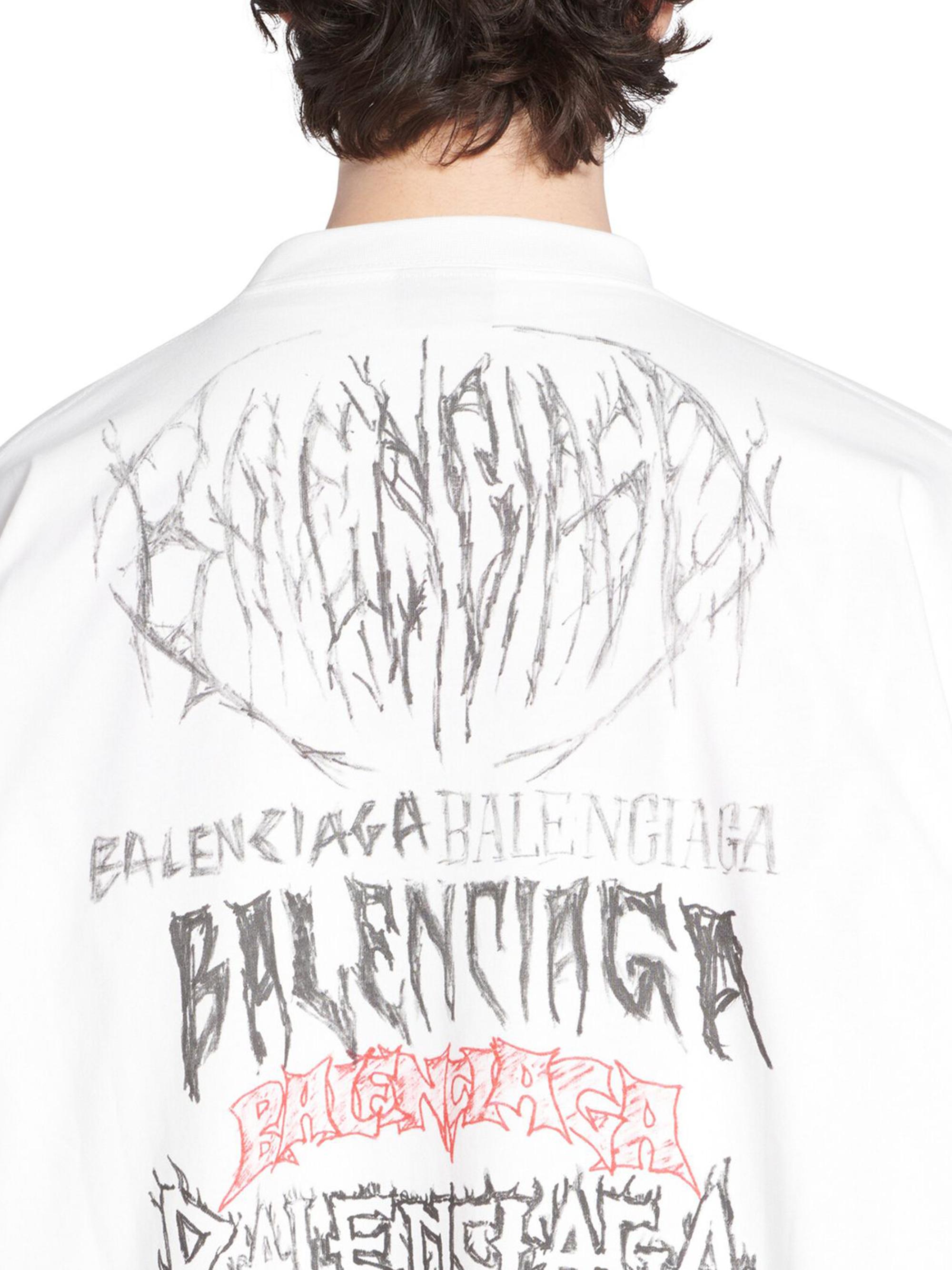 Balenciaga Diy Metal Long Sleeve T-Shirt Medium Fit | Saks Fifth